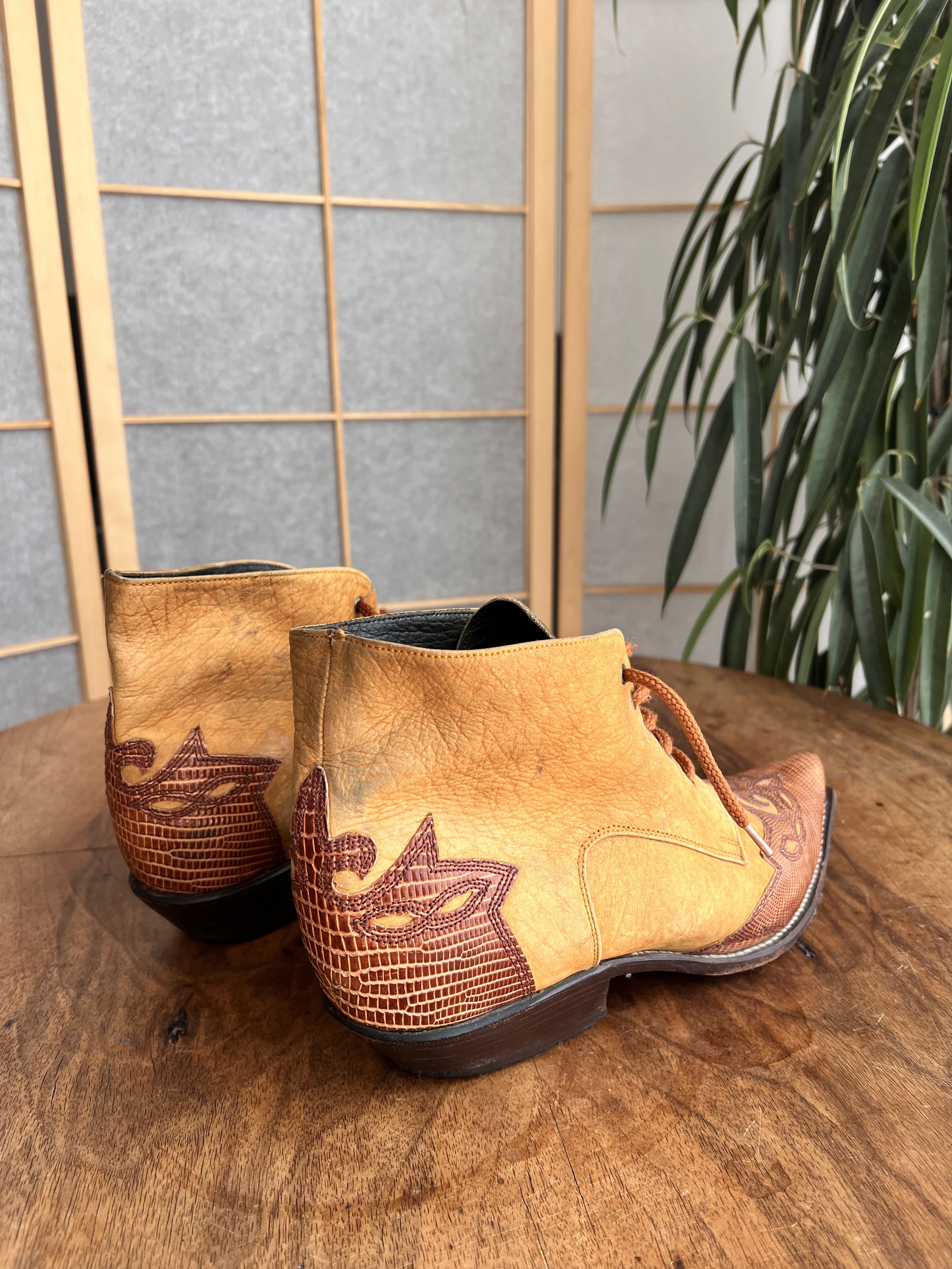 Vintage Vintage 2000s Cowboy western leather boots avant garde Size US 8.5 / EU 41-42 - 9 Thumbnail