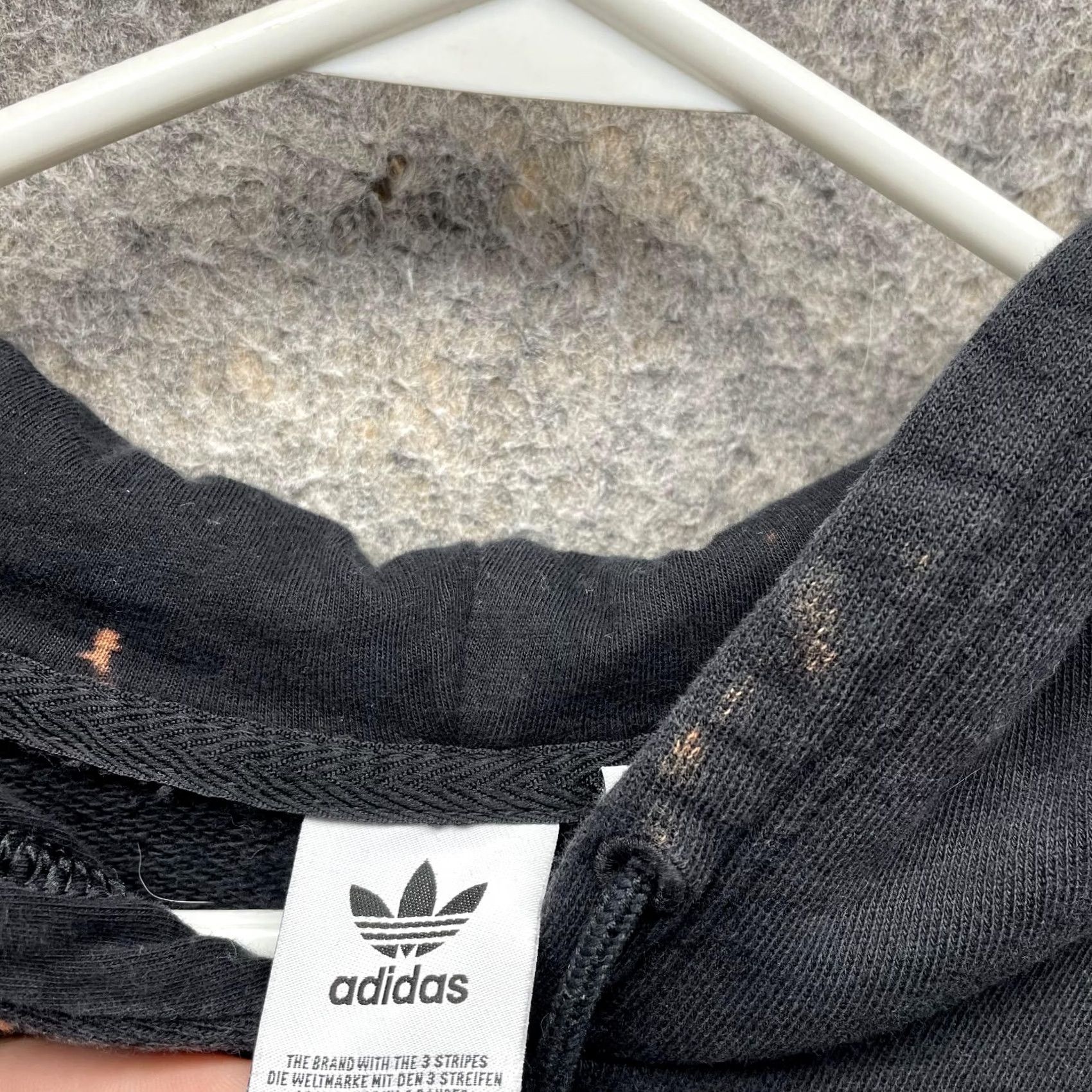 Adidas VINTAGE adidas Sweater Women Small Hoodie Pullover Black Orange Trefoil Casual Knit Fleece Pullover Logo Long Sleeve Size S / US 4 / IT 40 - 6 Thumbnail