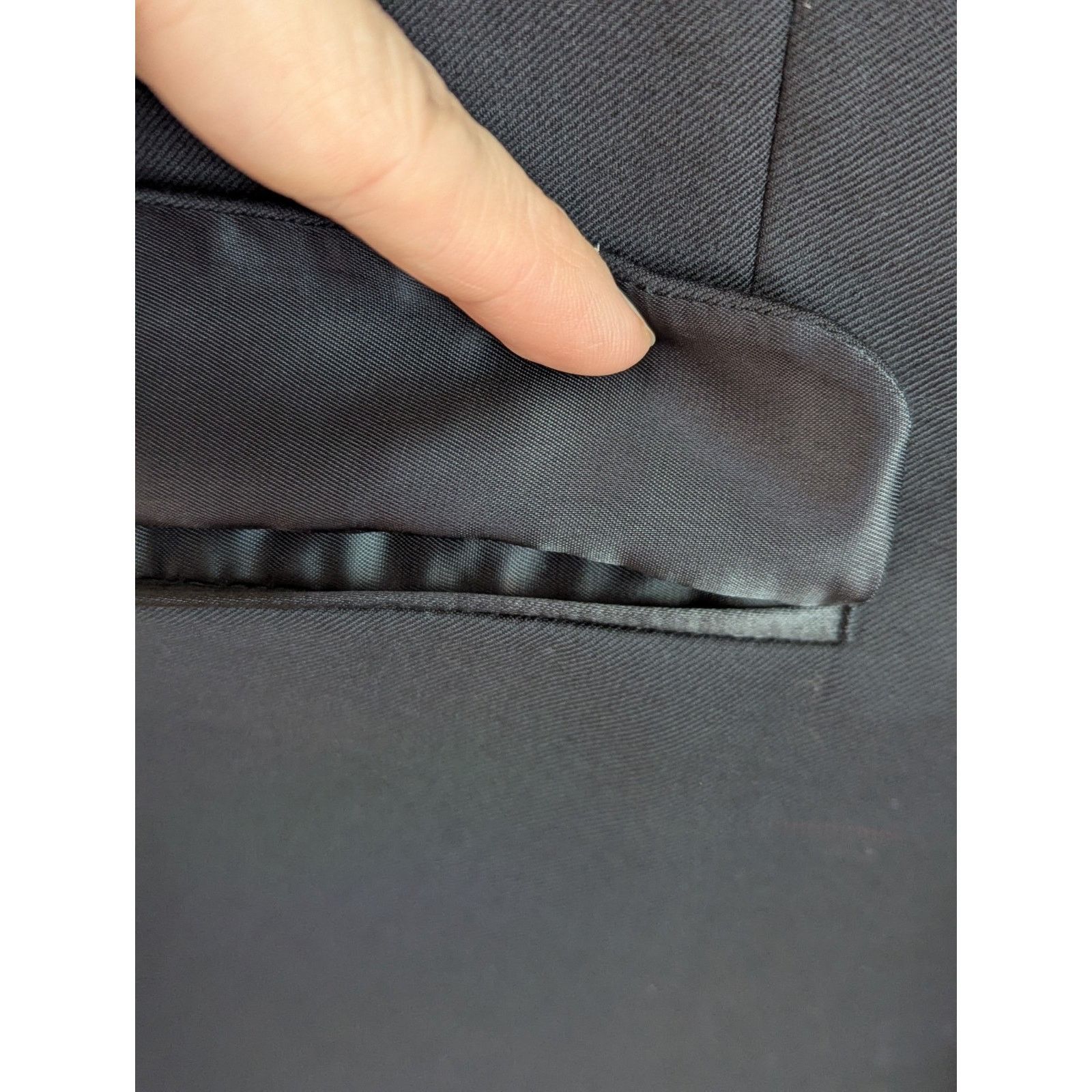 Calvin Klein Tuxedo Jacket Size 42S 100% Wool 2 Button Notch Lapel Size 42S - 9 Thumbnail