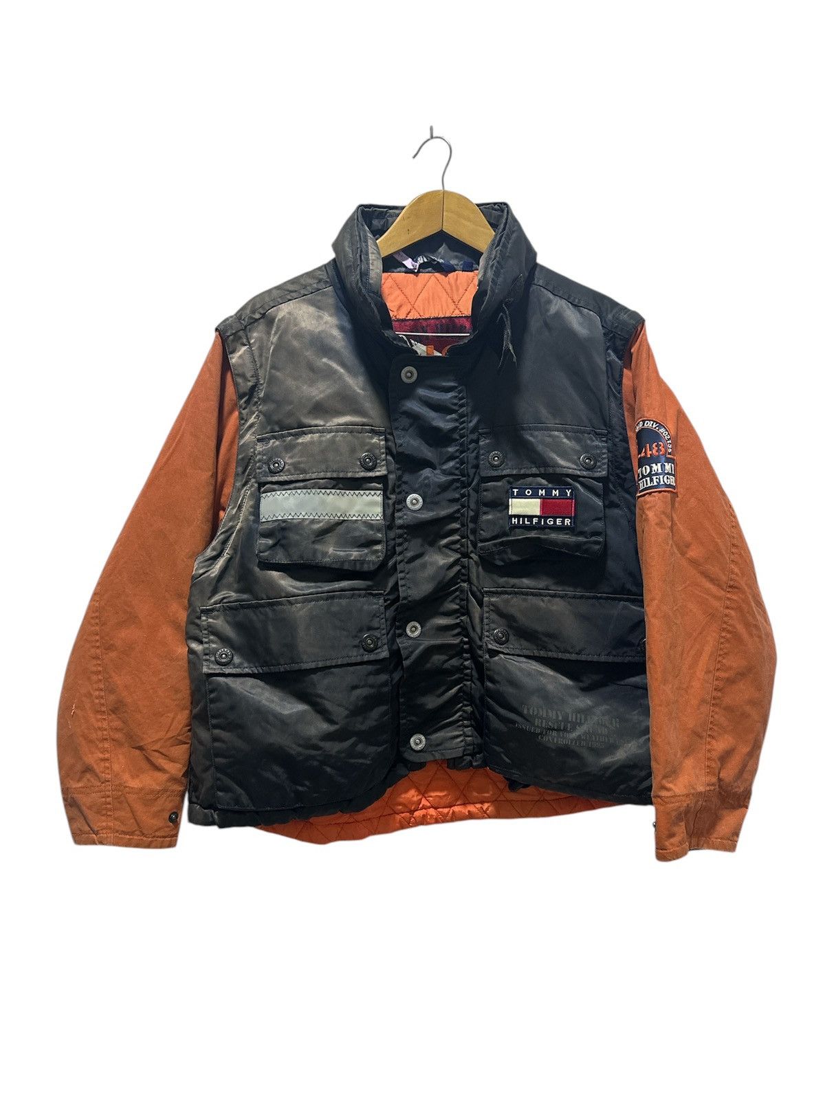 Tommy Hilfiger × Vintage VTG 90 Tommy Hilfiger Rescue Squad Jacket Foul Weather issue Size US M / EU 48-50 / 2 - 1 Thumbnail