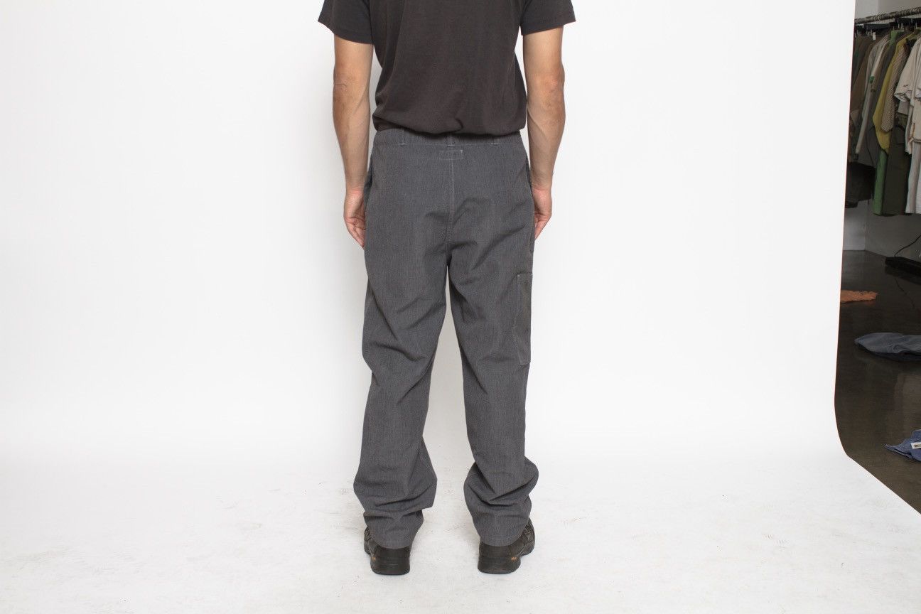 Vintage GREY VINTAGE GERMAN MILITARY WORK PANTS WITH STITCH REPAIR Size US 34 / EU 50 - 4 Thumbnail
