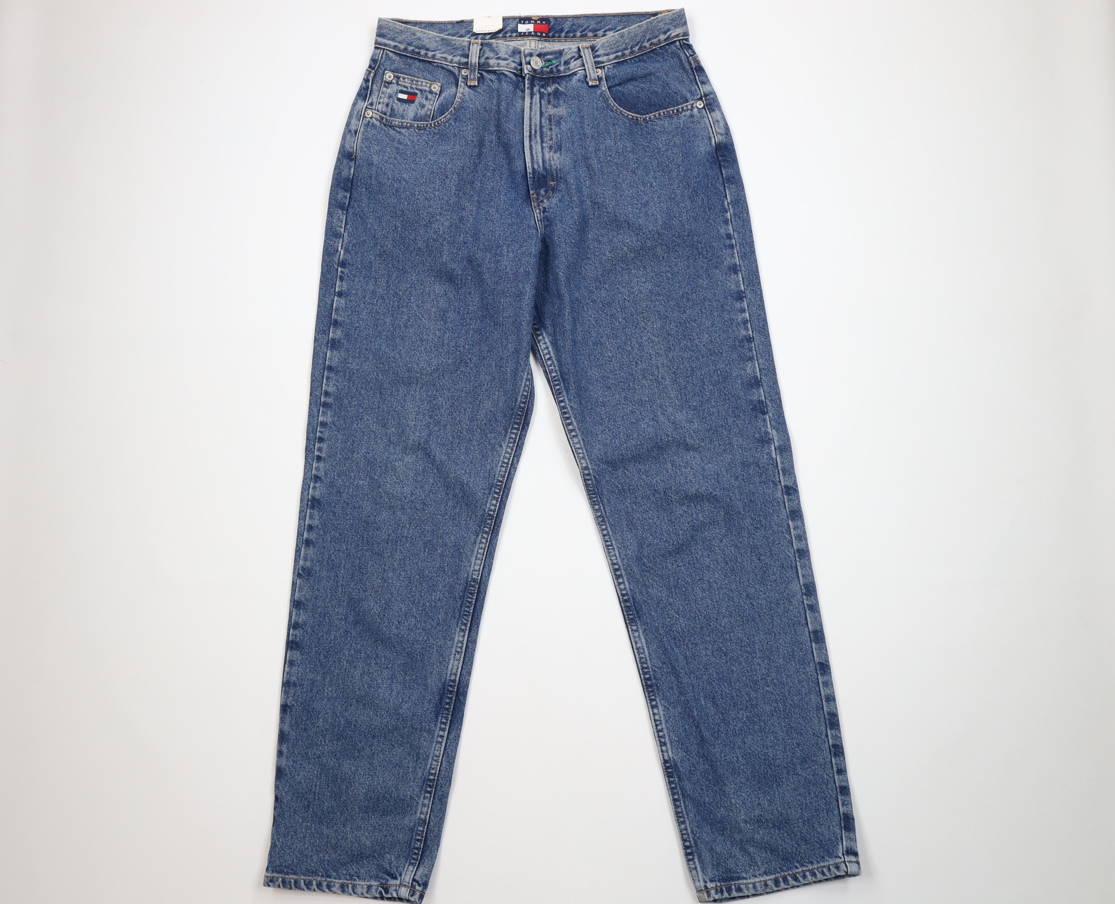 Tommy Hilfiger Deadstock Vintage 90s Tommy Hilfiger Fit Denim Jeans Blue Size 36" / US 14 / IT 50 - 1 Thumbnail