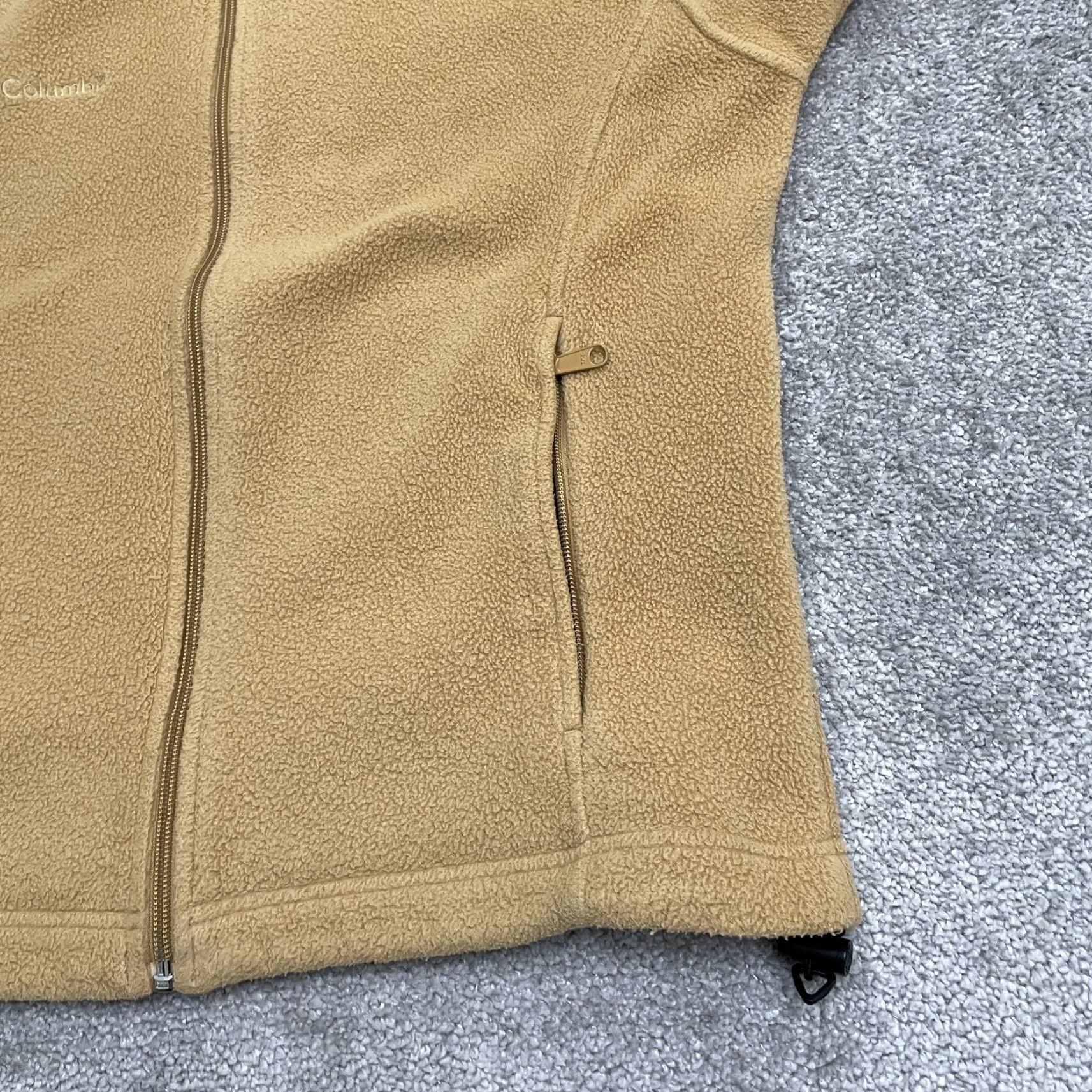 Vintage Columbia Benton Springs Fleece Jacket Womens Medium Brown Full Zip Outdoor Hike Size M / US 6-8 / IT 42-44 - 3 Thumbnail
