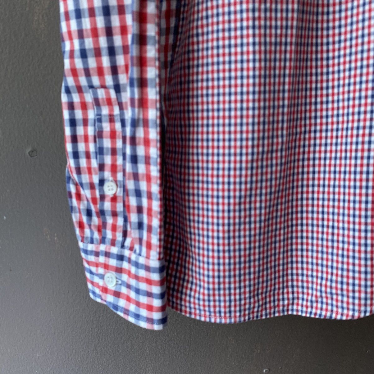 Frapbois FRAPBOIS Red Blue Gingham Check Shirt Size XS / US 0-2 / IT 36-38 - 6 Thumbnail