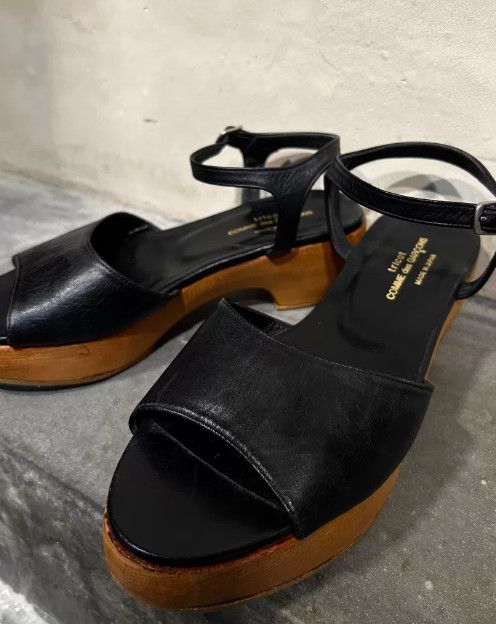 Tricot Comme des Garcons tricot COMME des GARÇONS 1990s Wooden Panel Leather Shoes Size US 6.5 / IT 36.5 - 2 Thumbnail