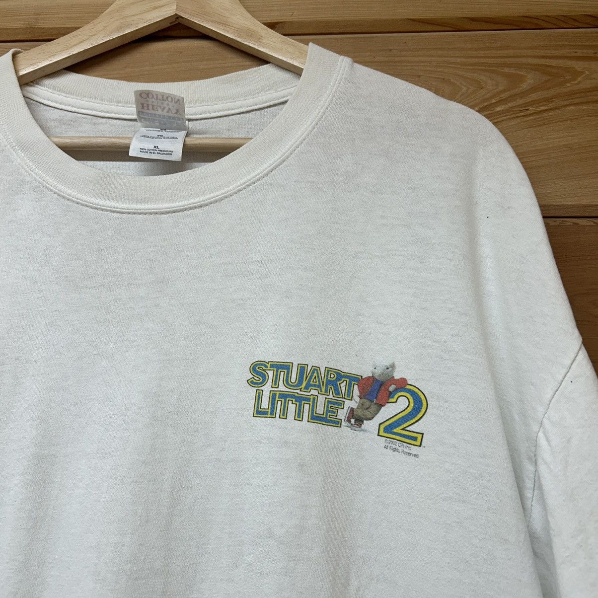 Vintage Vintage 2002 Stuart Little 2 Movie Promo Graphic T Shirt Size US XL / EU 56 / 4 - 7 Thumbnail