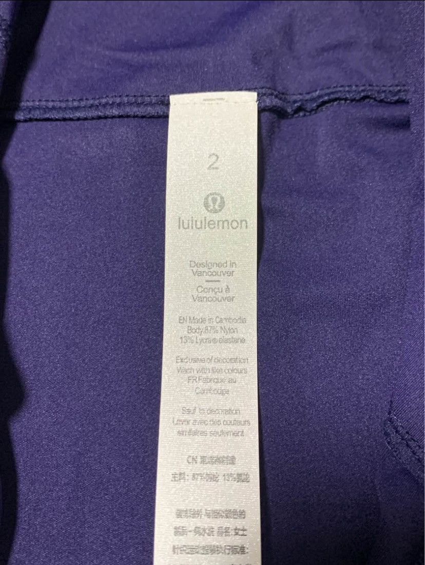 Lululemon Brand New Navy Blue Lululemon Define Jacket Size 2 Size XS / US 0-2 / IT 36-38 - 4 Thumbnail