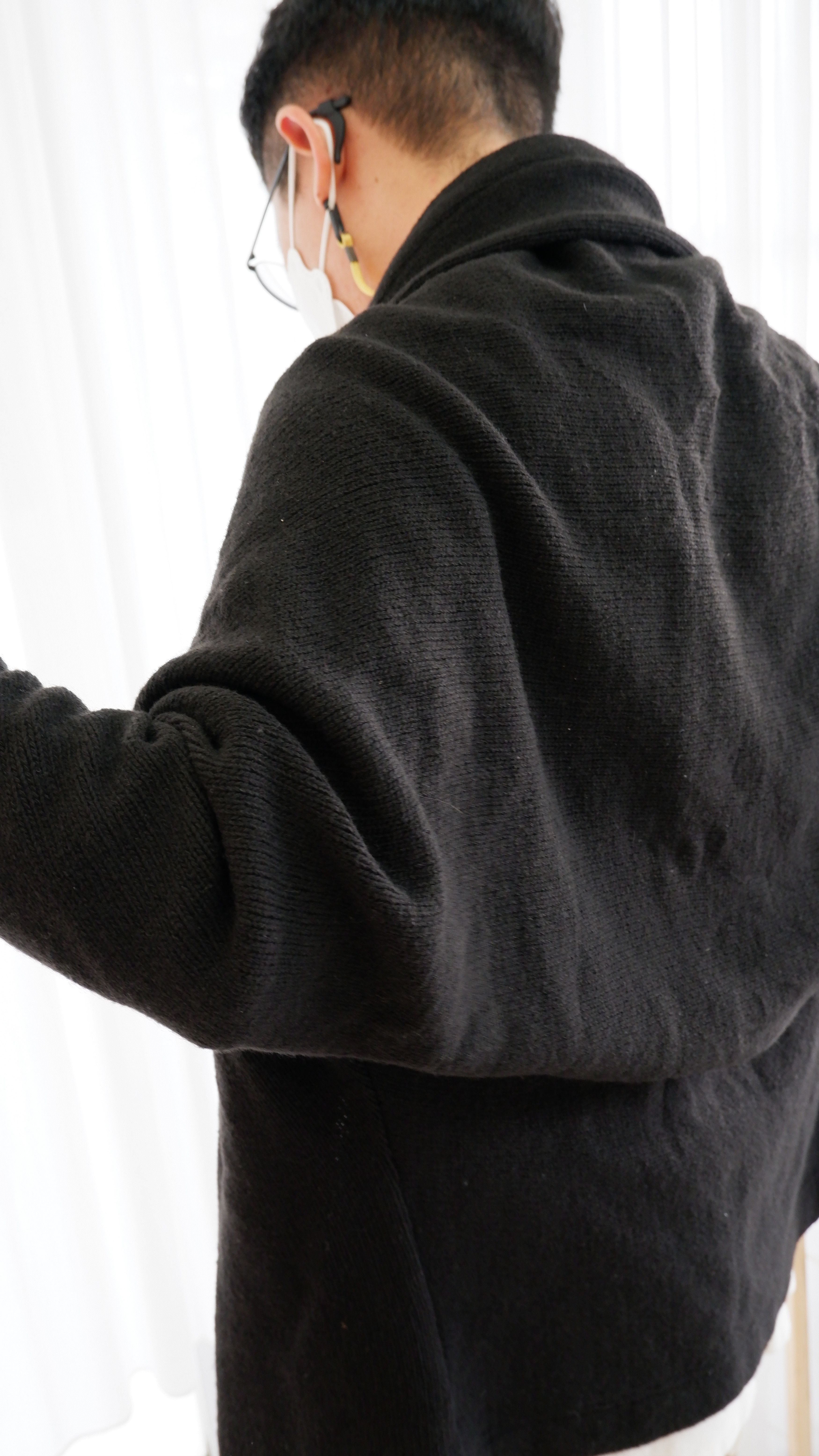 Yohji Yamamoto Yohji Yamamoto 2 Japan wool stretchable cardigan sweater vtg Size XS / US 0-2 / IT 36-38 - 16 Thumbnail