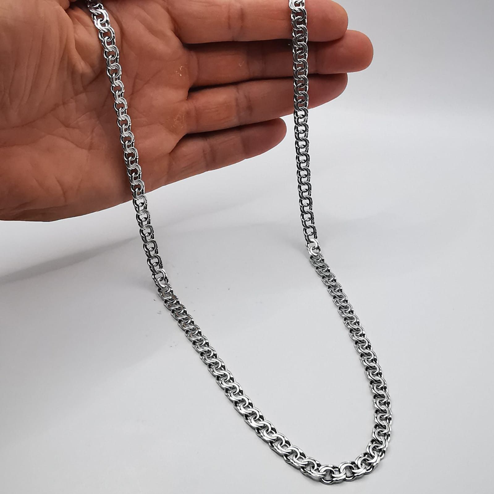Sterling Silver Vintage Jewelry Chain, 925 Sterling Silver, Signed 30,70g Size ONE SIZE - 7 Thumbnail