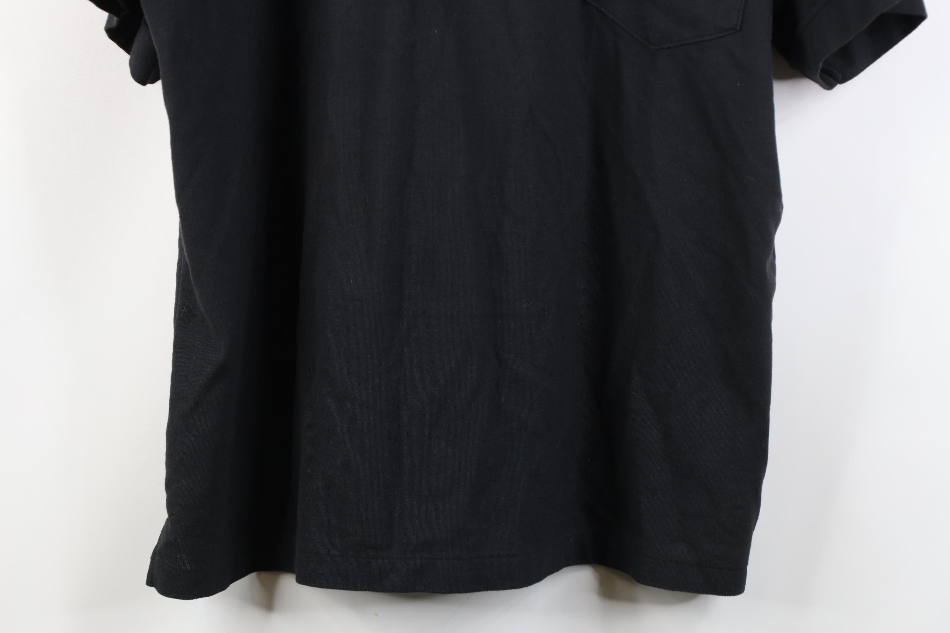 Vintage Vtg 70s 80s Streetwear Knit Collared Golf Polo Shirt Black Size US XL / EU 56 / 4 - 3 Thumbnail