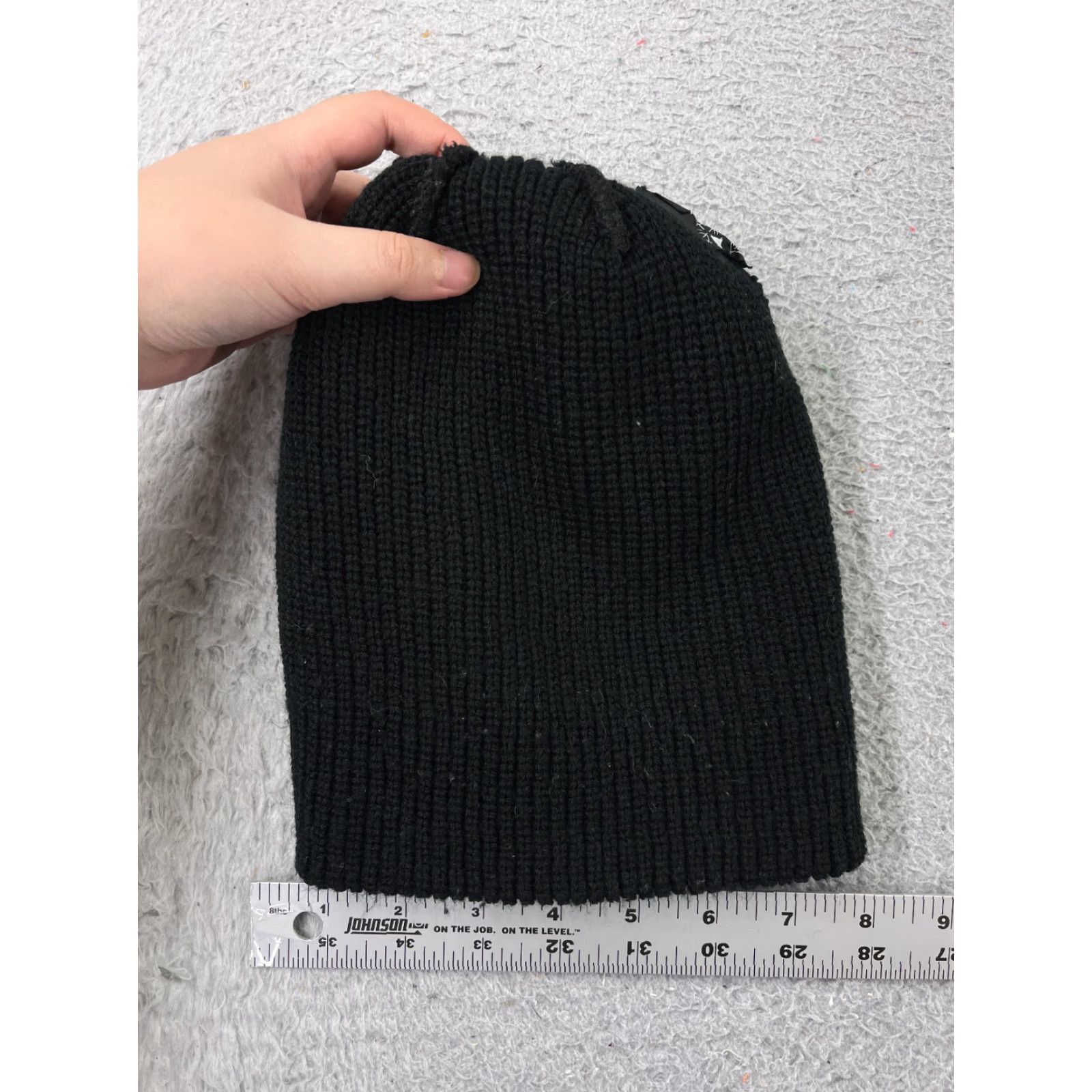 Burton Burton Beanie Toque Adult One Size Gray Black Stripe Knit 100% Acrylic Ski Pom Hat Mens One Size Gray Stripe 100% Acrylic Burton Beanie Size ONE SIZE - 6 Thumbnail