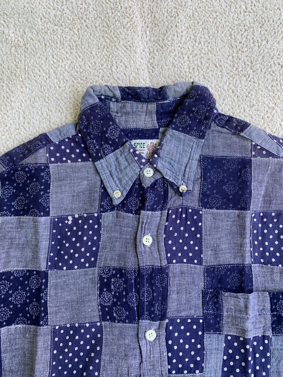 Beauty Beast × If Six Was Nine × Japanese Brand VTG Spice Island Patchwork LongSleeve T shirt Size US L / EU 52-54 / 3 - 3 Thumbnail