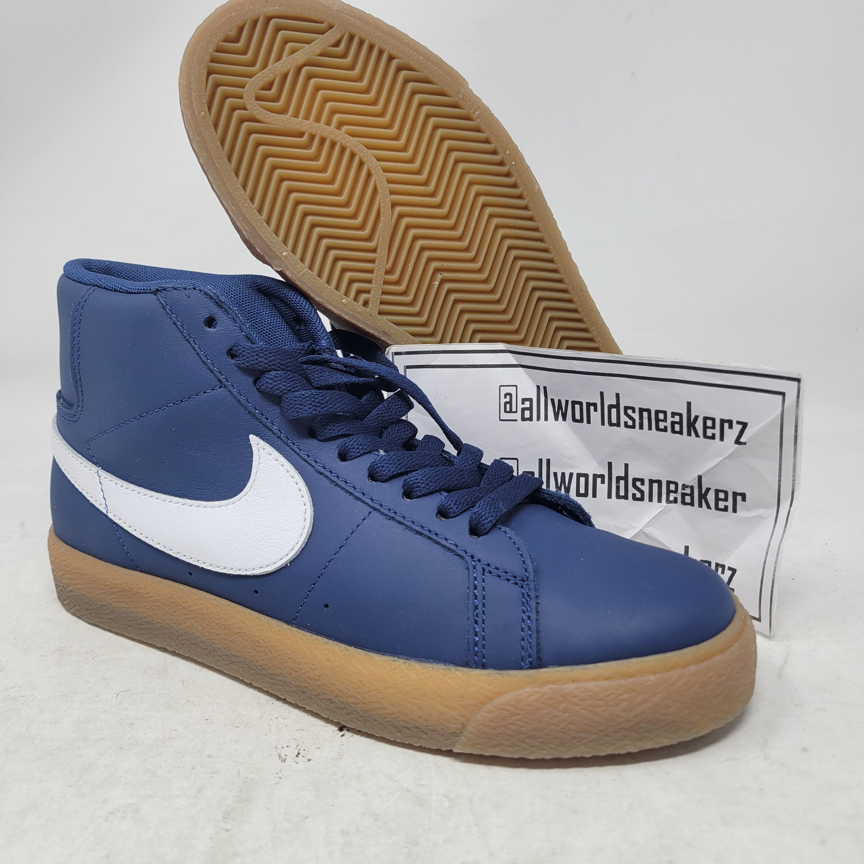 Nike × Nike SB Nike SB Blazer Mid Navy Gum Orange Label FJ1680-400 6.5 Size US 6.5 / EU 39-40 - 1 Thumbnail