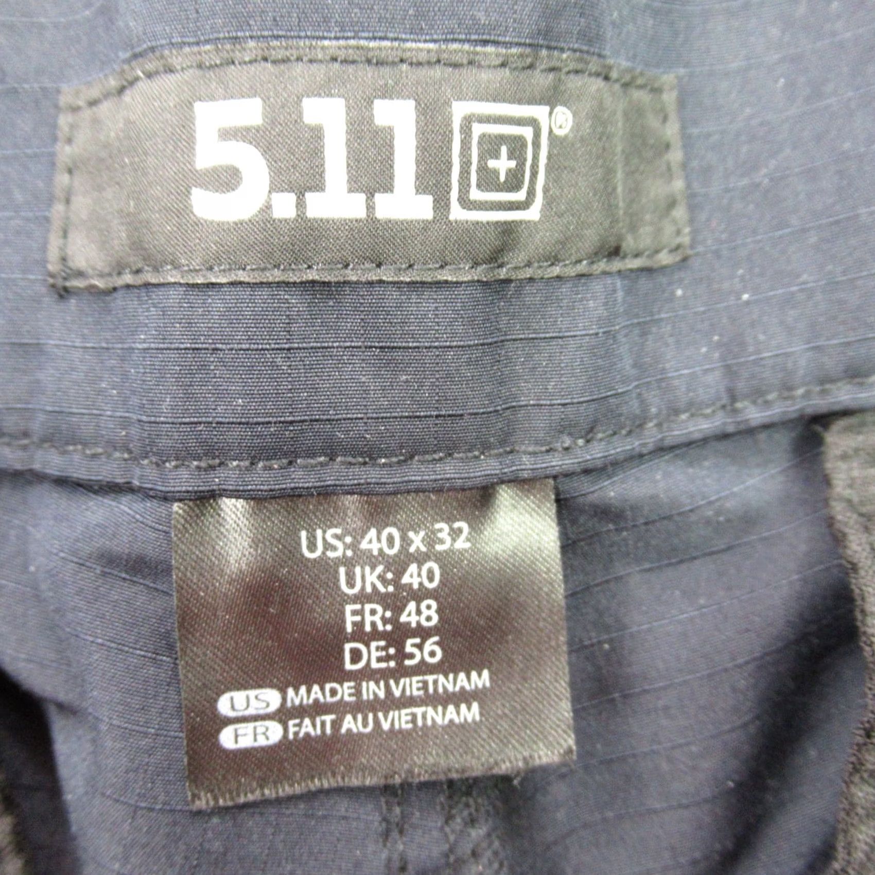 Vintage 5.11 Pants Mens 40X32 Regular Chino Pockets Straight Leg Heavyweight Blue Size US 40 / EU 56 - 3 Thumbnail