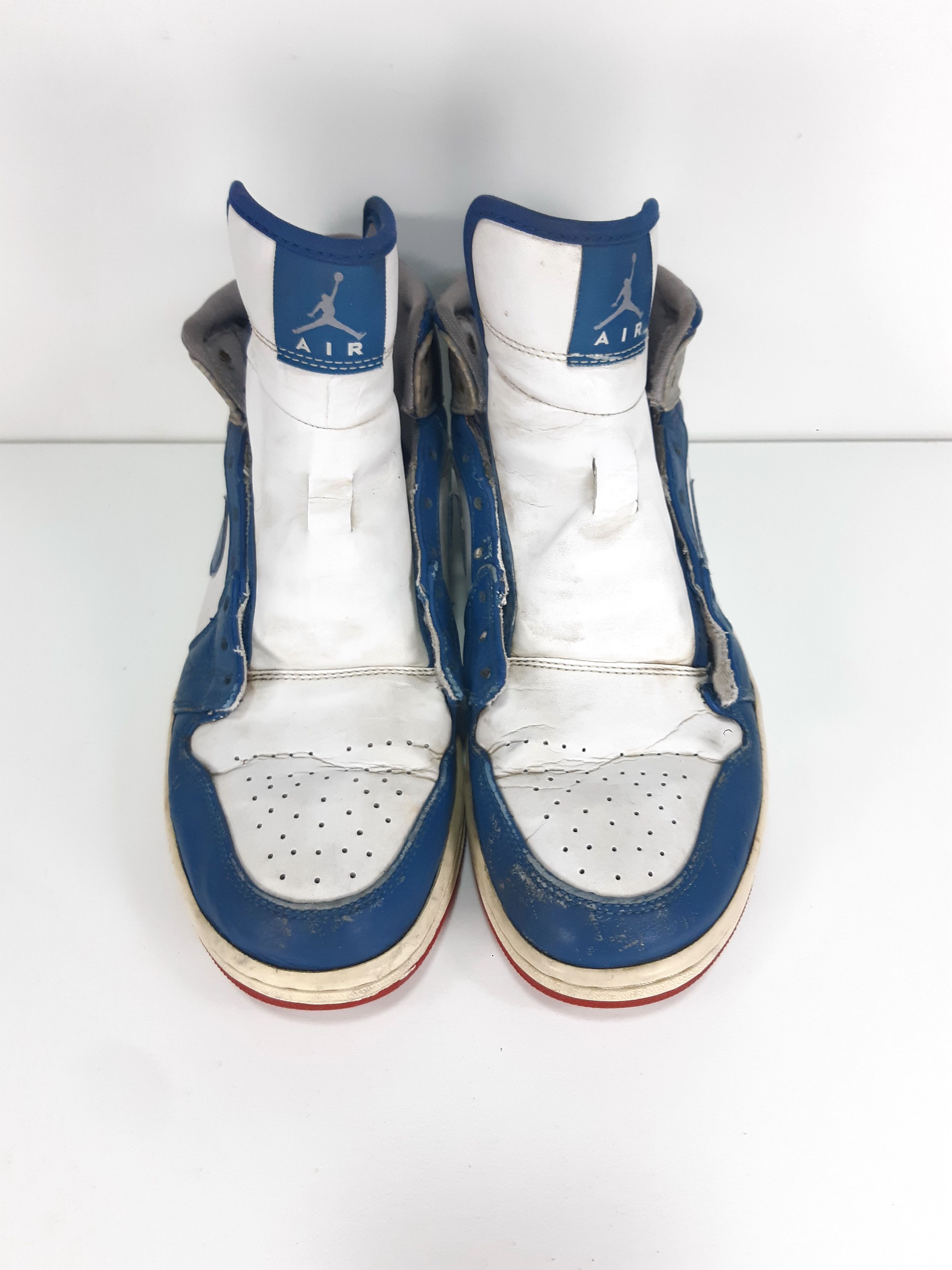 Nike NIKE Air Jordan 1 Mid True Blue 554724-107 size us10/eu44 Size US 10 / EU 43 - 8 Thumbnail