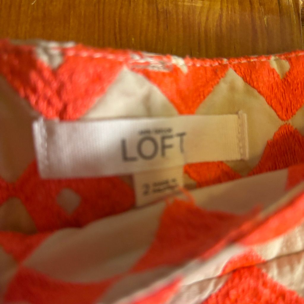 Ann Taylor Loft Rivera Pink & Cream Shorts Size 26" / US 2 / IT 38 - 4 Thumbnail