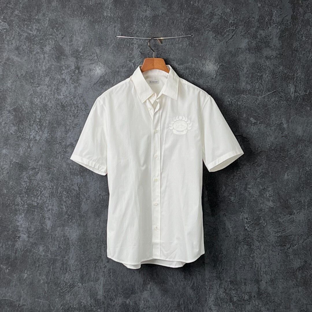 Burberry Burberry Cotton Embroidered Shirt m Men Size US M / EU 48-50 / 2 - 1 Thumbnail
