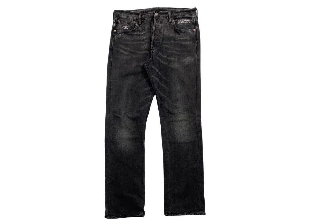 Levi's Black Denim Straight-Leg Pants Size US 34 / EU 50 - 1 Thumbnail