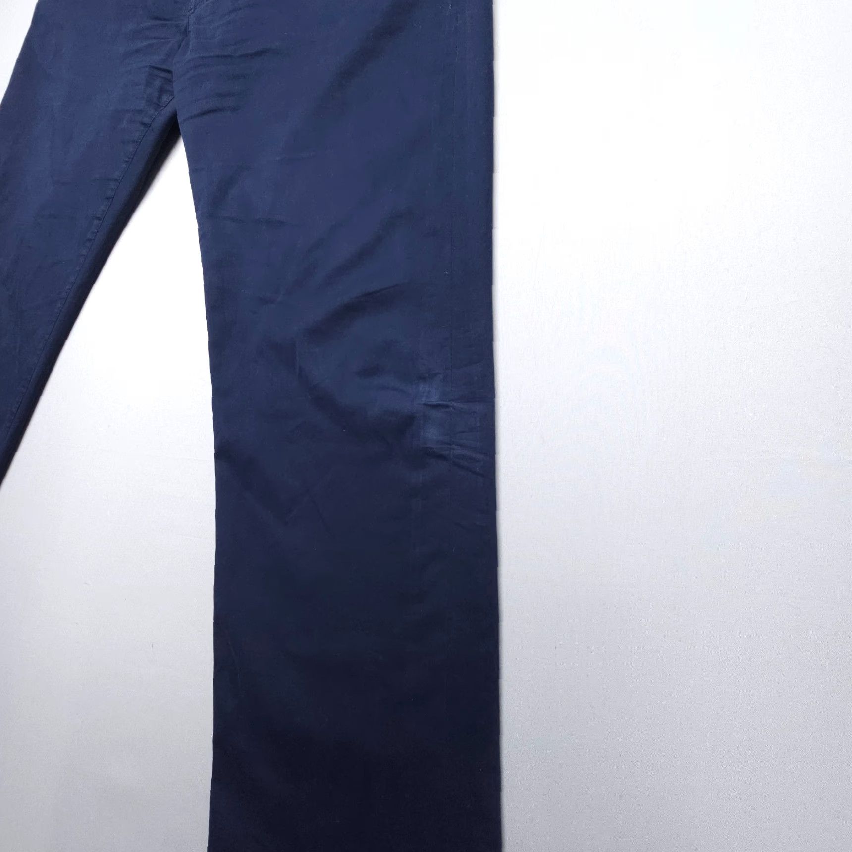 Vintage Marco Pescarolo Pants Mens 32 Blue Slim Straight Cotton Silk 5-Pocket Chino 27 Inseam Autumn Summer Winter 50 NN Size US 32 / EU 48 - 3 Thumbnail