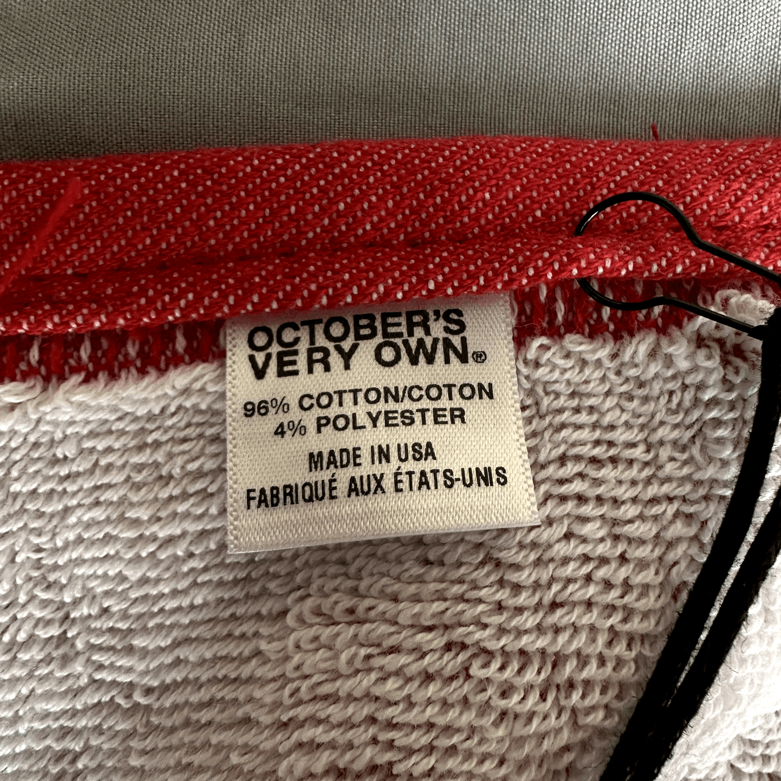 October's Very Own OVO Canda OG Owl Towel Red and White Size ONE SIZE - 6 Thumbnail