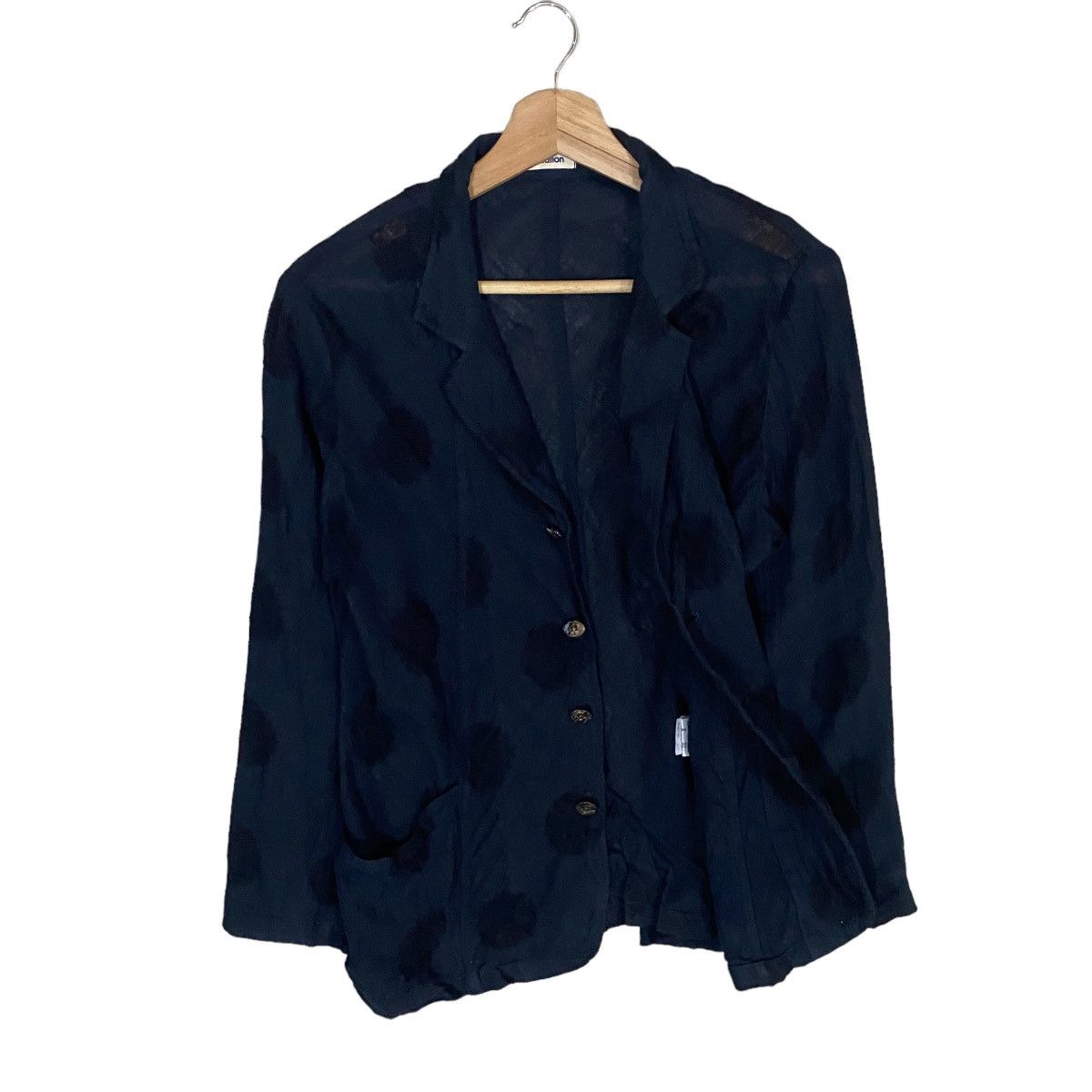 Designer × Issey Miyake × Japanese Brand 🔥VTG PLANTATION ISSEY MIYAKE POLKADOT WOOL JACKET Size US S / EU 44-46 / 1 - 1 Thumbnail