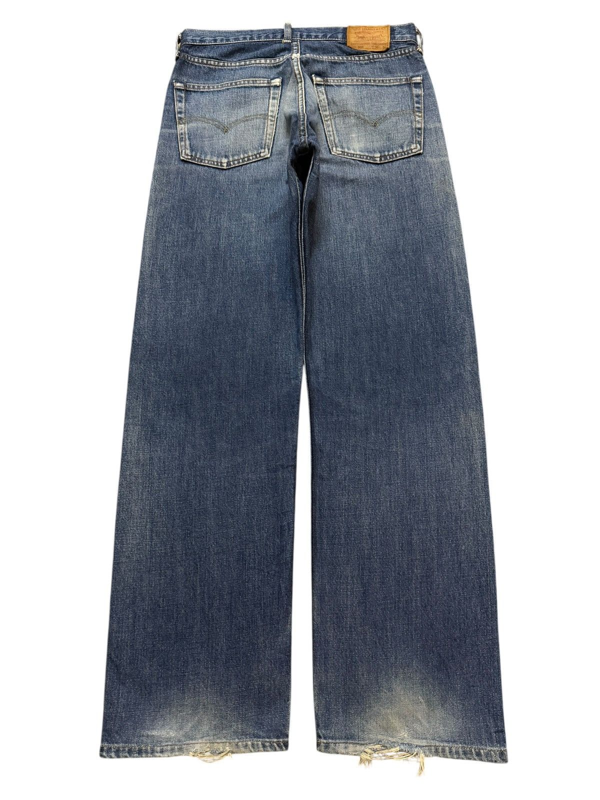 Levi's Vintage 90s Levis 503 Faded Wash Distress Relaxed Wide Leg Size US 30 / EU 46 - 2 Thumbnail