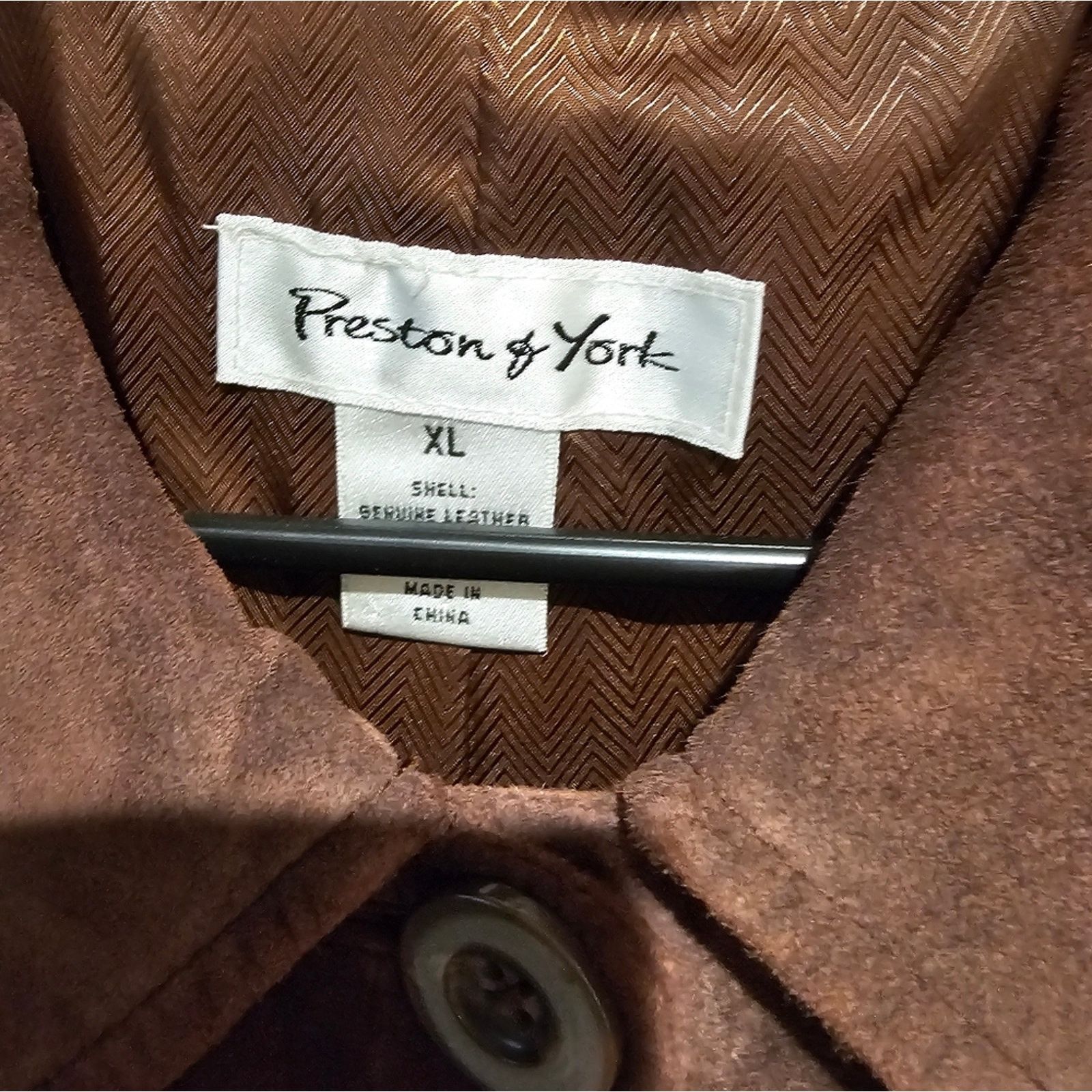 Preston & York Preston & York brown genuine Suede Leather Jacket blazer XL Size XL / US 12-14 / IT 48-50 - 3 Thumbnail