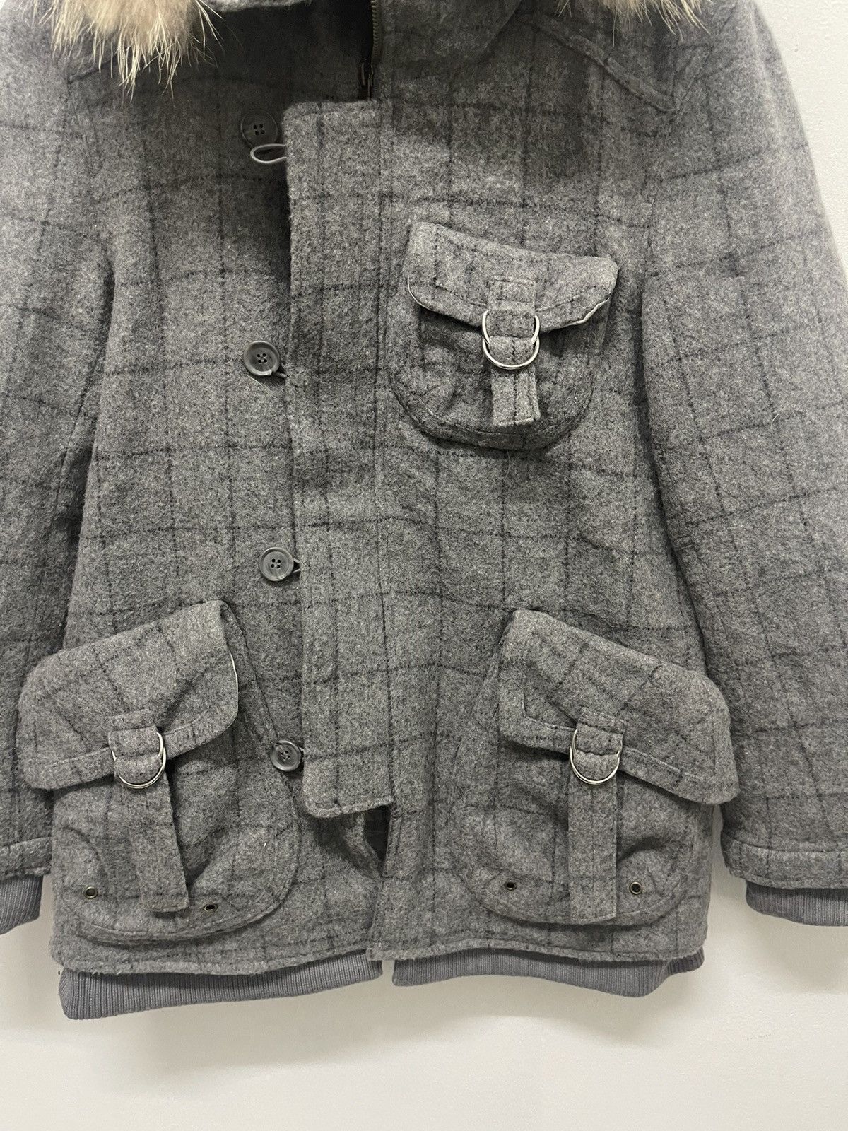 If Six Was Nine × Japanese Brand ☃️RARE BONDAGE WOOL JACKET FUR HOODIES GOA LGB STYLE Size US S / EU 44-46 / 1 - 3 Thumbnail