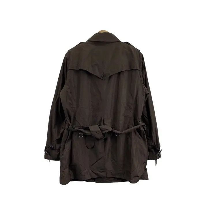 Lanvin Vtg 90’ LANVIN EN BLEU Paris Brown Peacoat Jacket Trench Size L / US 10 / IT 46 - 3 Thumbnail
