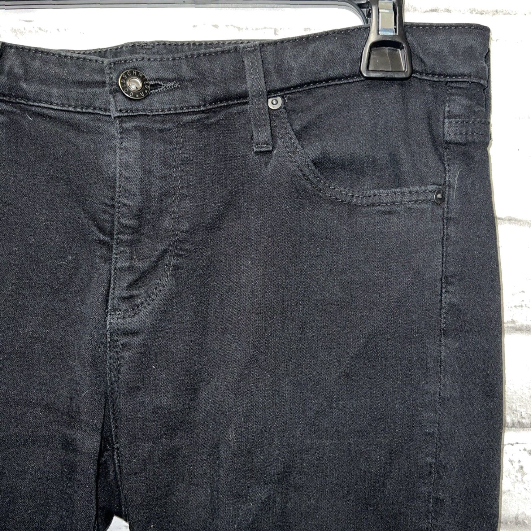 Vintage VINTAGE AG Adriano Goldschmied The Legging Super Skinny Black Jeans Womens Size Large 32" Inseam Size 36" / US 14 / IT 50 - 2 Thumbnail