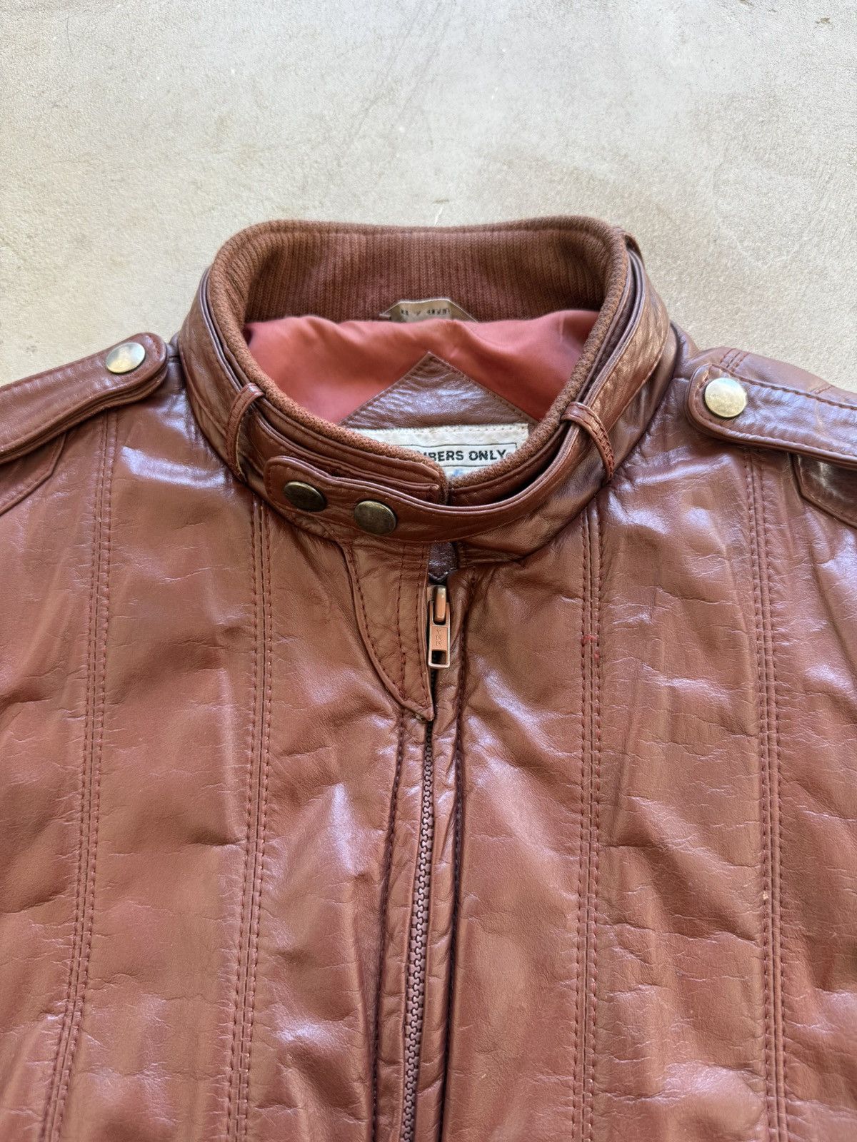 Members Only Members Only 70s 80s Leather Bomber Jacket Size US S / EU 44-46 / 1 - 5 Thumbnail