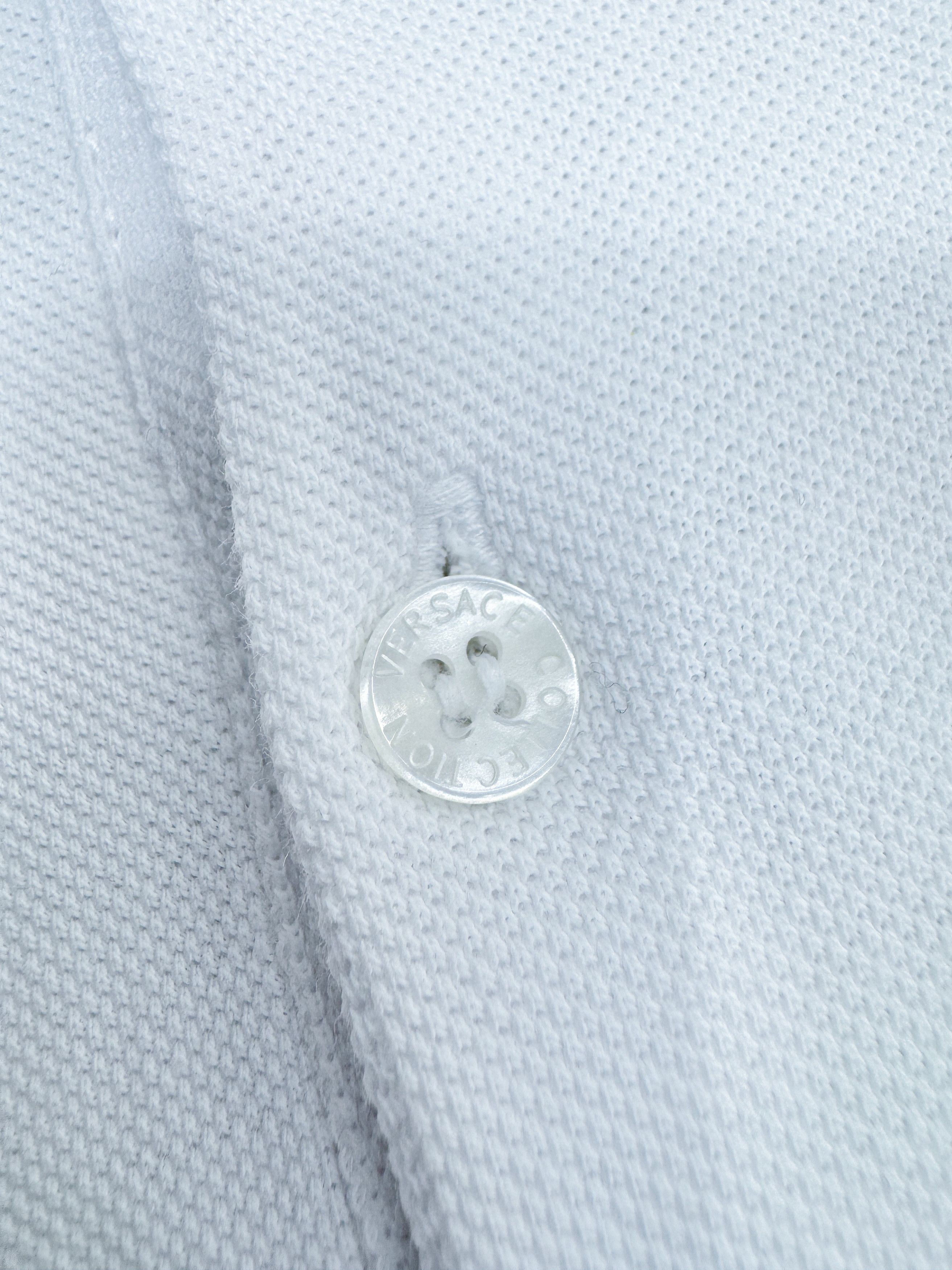 Versace Versace Collection Polo T-Shirt White & Medusa Chest Logo Size US M / EU 48-50 / 2 - 6 Thumbnail