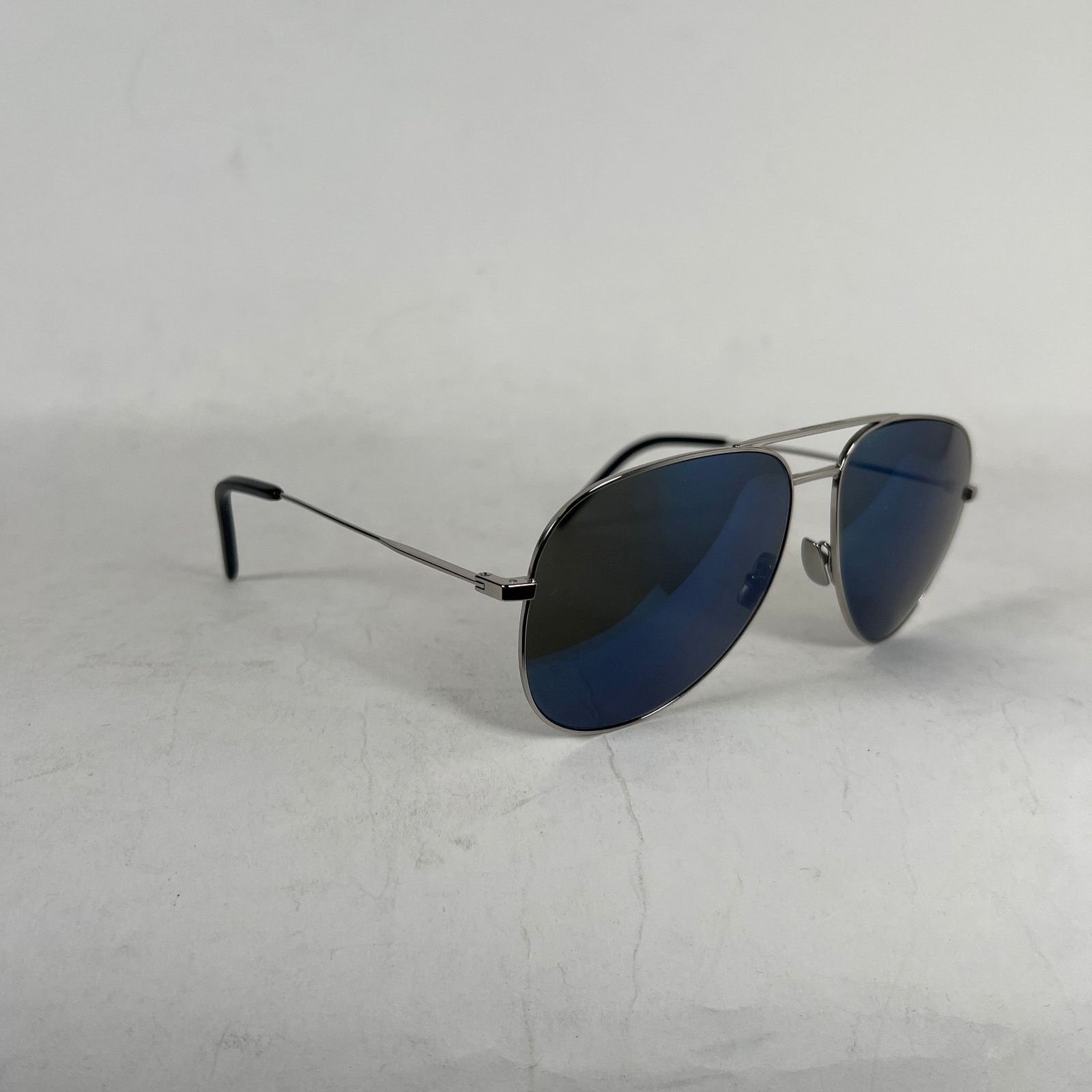 Saint Laurent Black Tinted Aviator Sunglasses