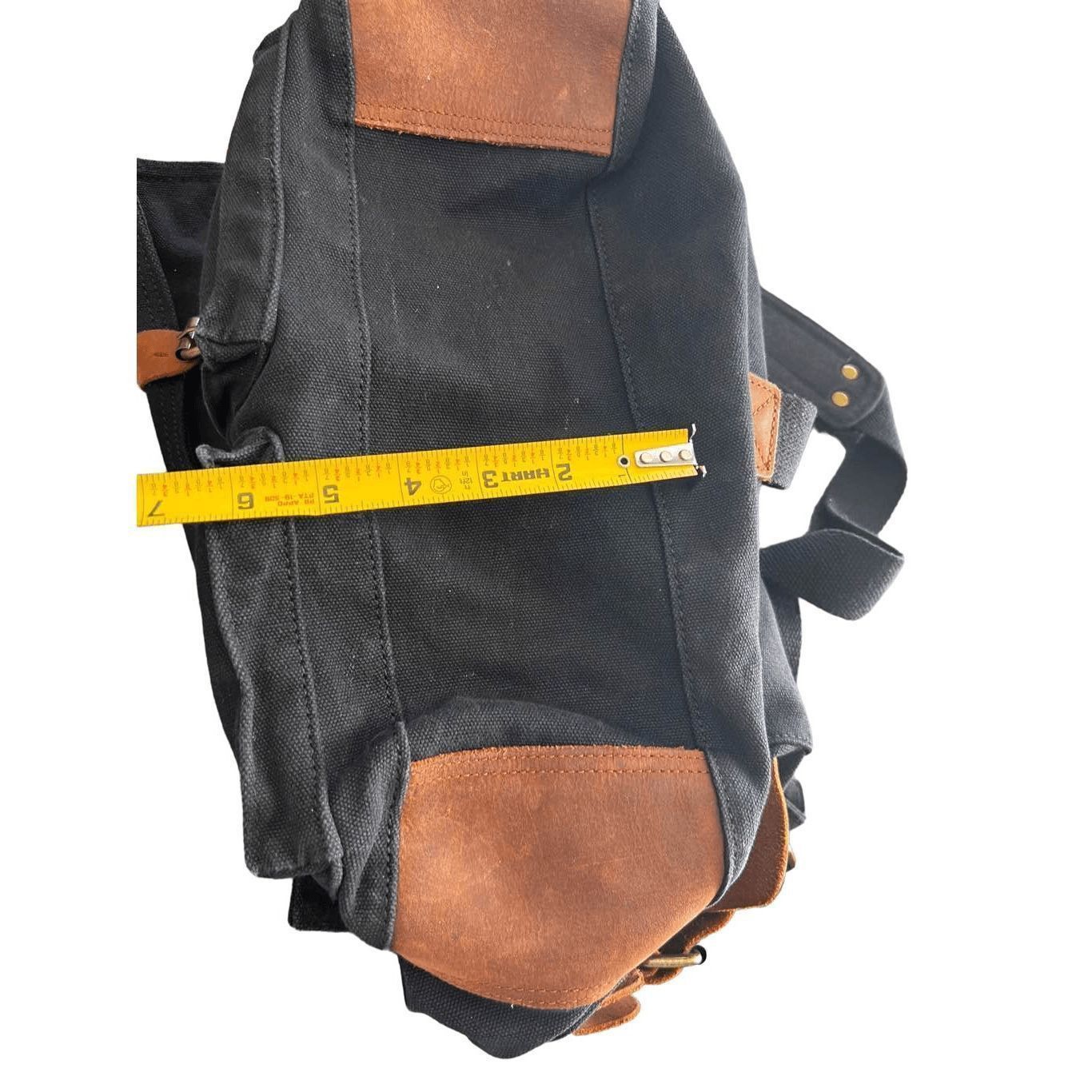 Other SC COTTON Messenger canvas leather backpack bag Size ONE SIZE - 9 Thumbnail