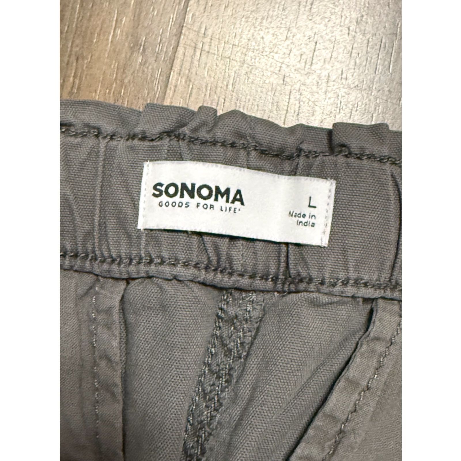 Vintage Sonoma Pants Women's Large Gray Tie Waist Casual 38" Length Womens Size 36" / US 14 / IT 50 - 4 Thumbnail
