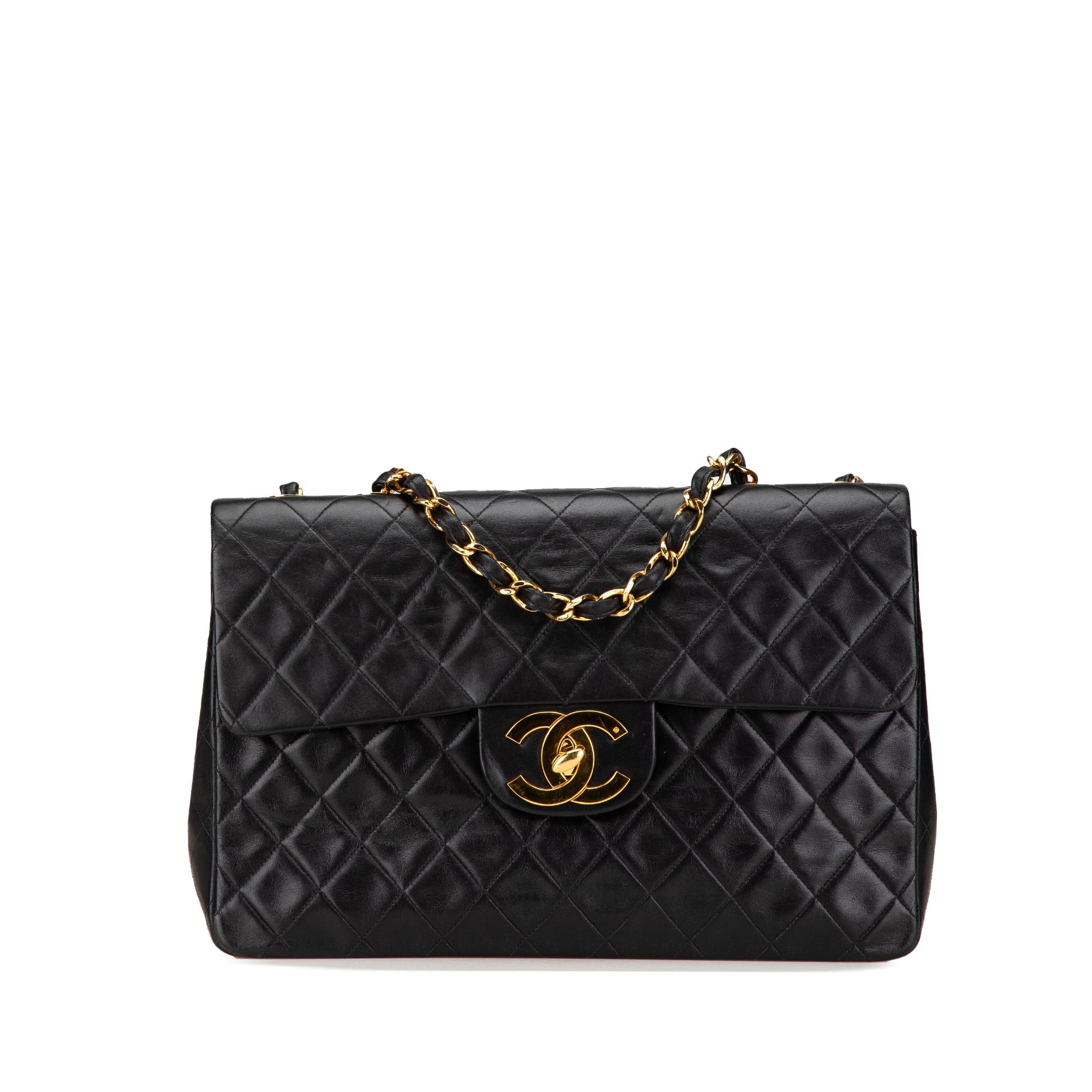Chanel Chanel Maxi XL Classic Lambskin Single Flap Black Size ONE SIZE - 1 Thumbnail