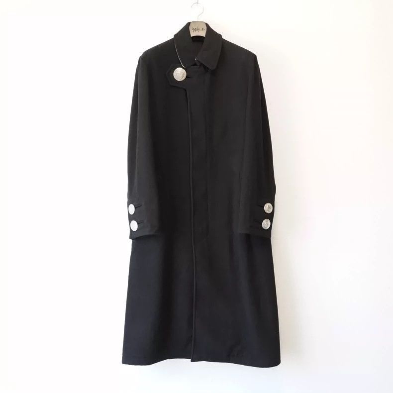 Yohji Yamamoto YohjiYamamoto2019AW large silver buckle zipper coat-2505 Size US M / EU 48-50 / 2 - 1 Thumbnail
