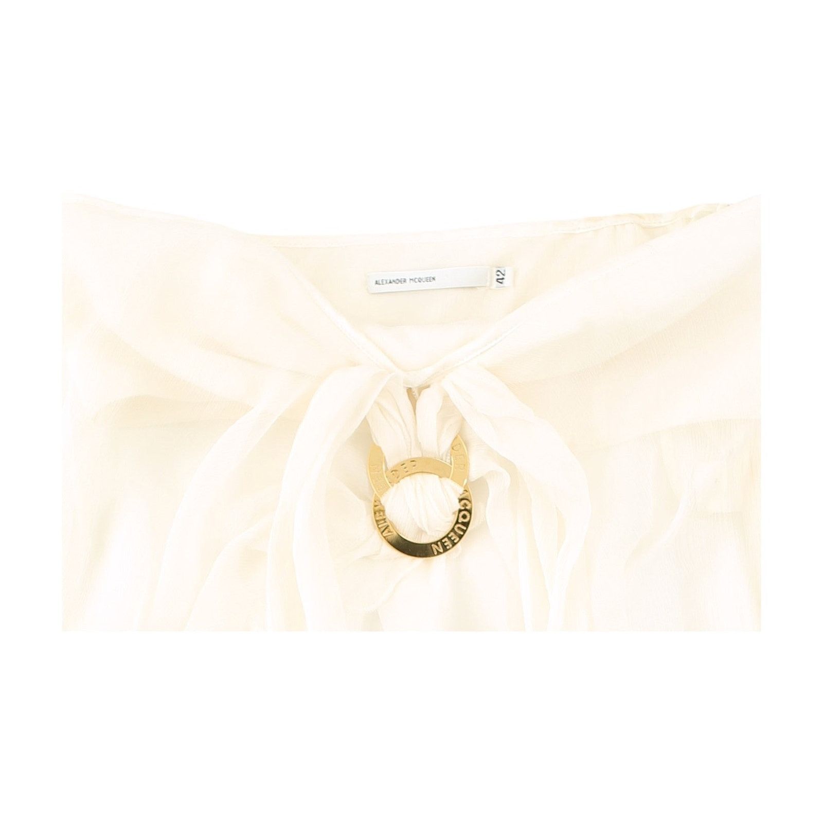 Alexander McQueen S/S 1996 Ring Wrap Top Size M / US 6-8 / IT 42-44 - 3 Thumbnail