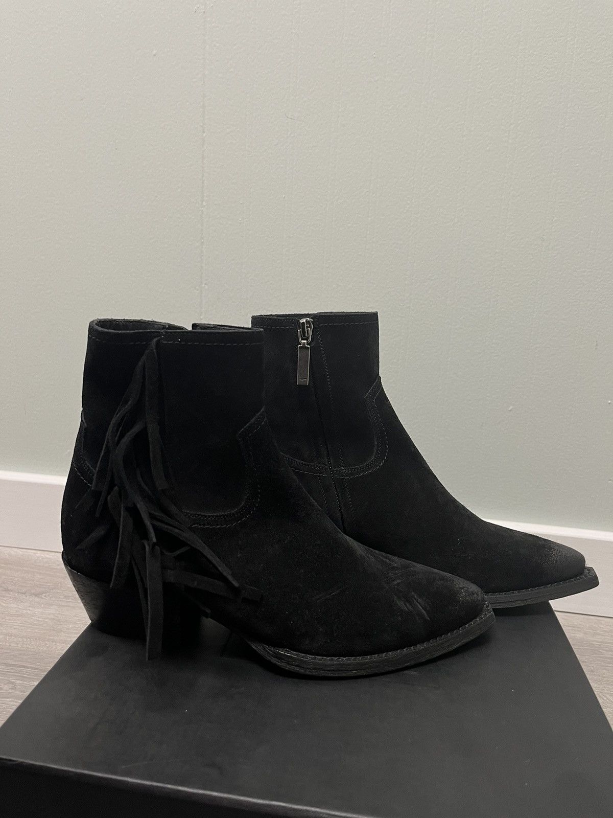 Saint Laurent Paris Lukas fringe boot. 36 | Grailed