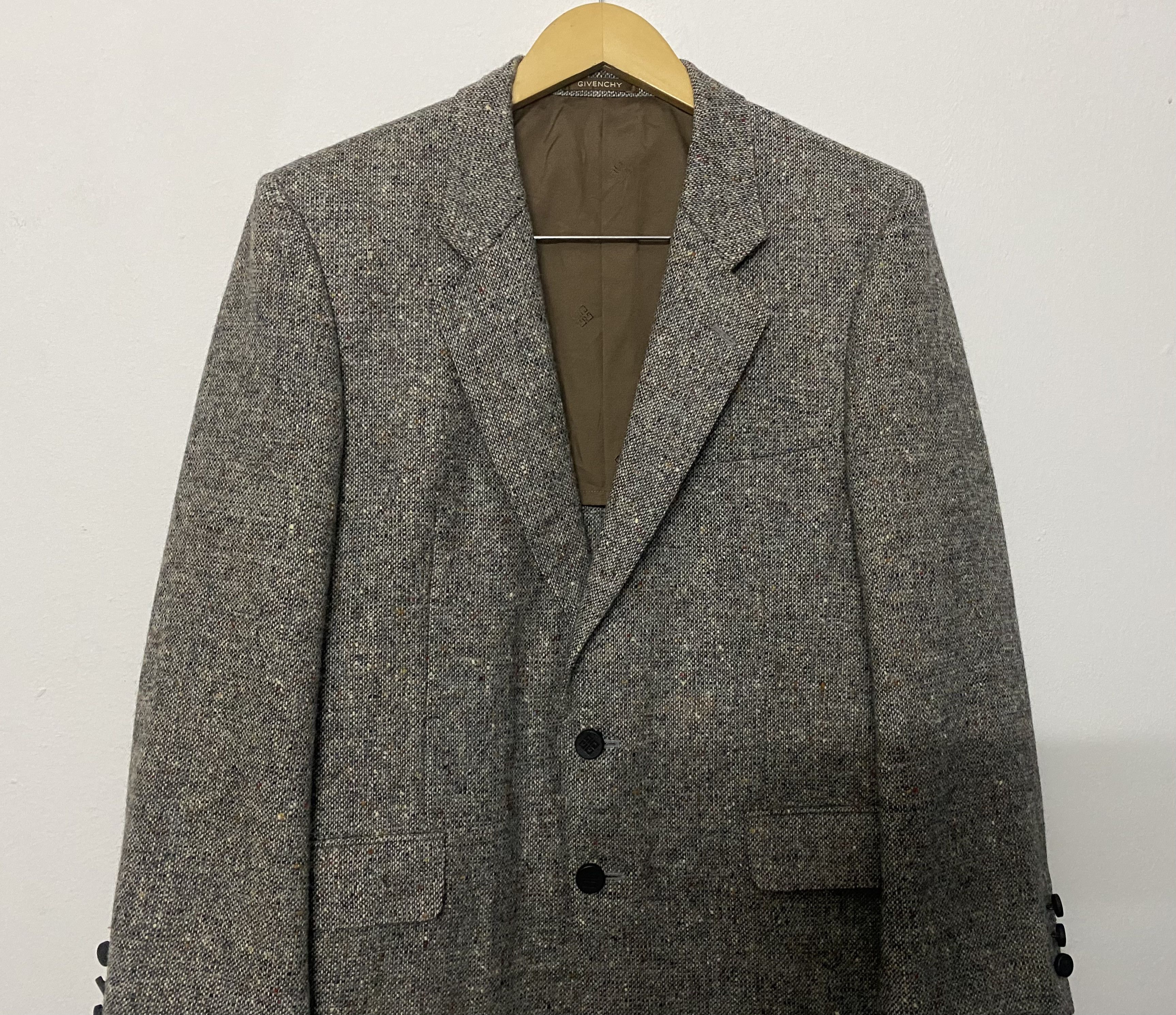 Givenchy Givenchy Tweed Wool Blazer Speckled Two-Button Coat Jacket Size US M / EU 48-50 / 2 - 4 Thumbnail