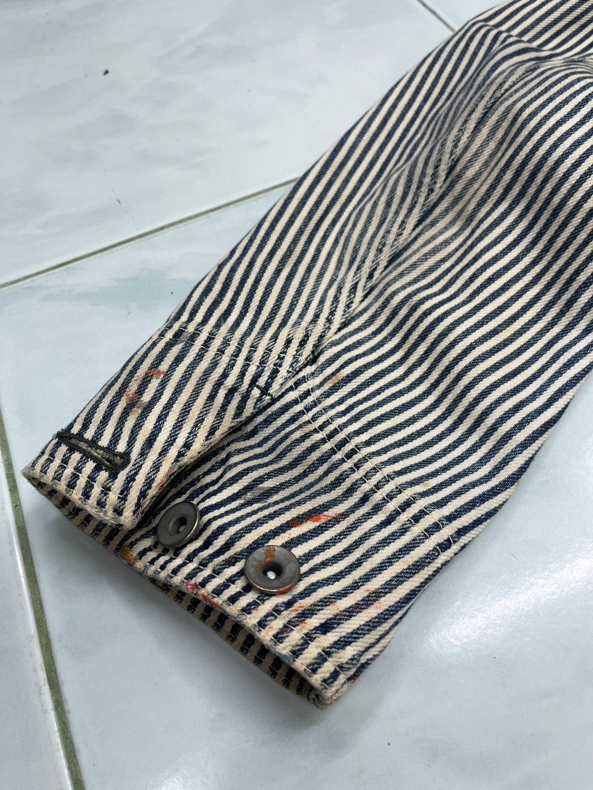 Johnbull 🔥🔥🔥ARCHIVE VINTAGE JOHN BULL HICKORY STRIPE CHORE JACKET Size US M / EU 48-50 / 2 - 22 Thumbnail