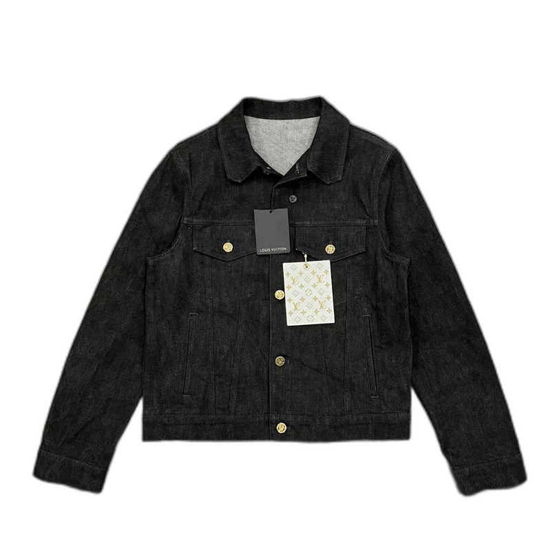 Louis Vuitton Louis Vuitton Louis Vuitton Black Denim Jacket with Tags-2 Size US M / EU 48-50 / 2 - 1 Thumbnail