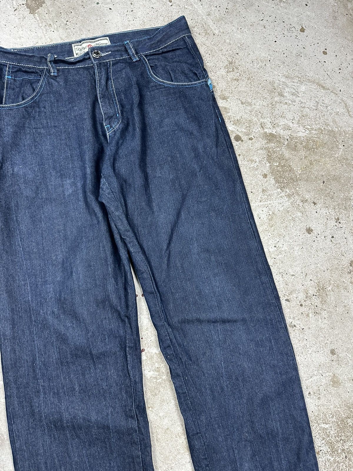 JNCO × Vintage Vintage Y2K Dirty Money Baggy Denim Pants Jeans Size US 34 / EU 50 - 18 Thumbnail
