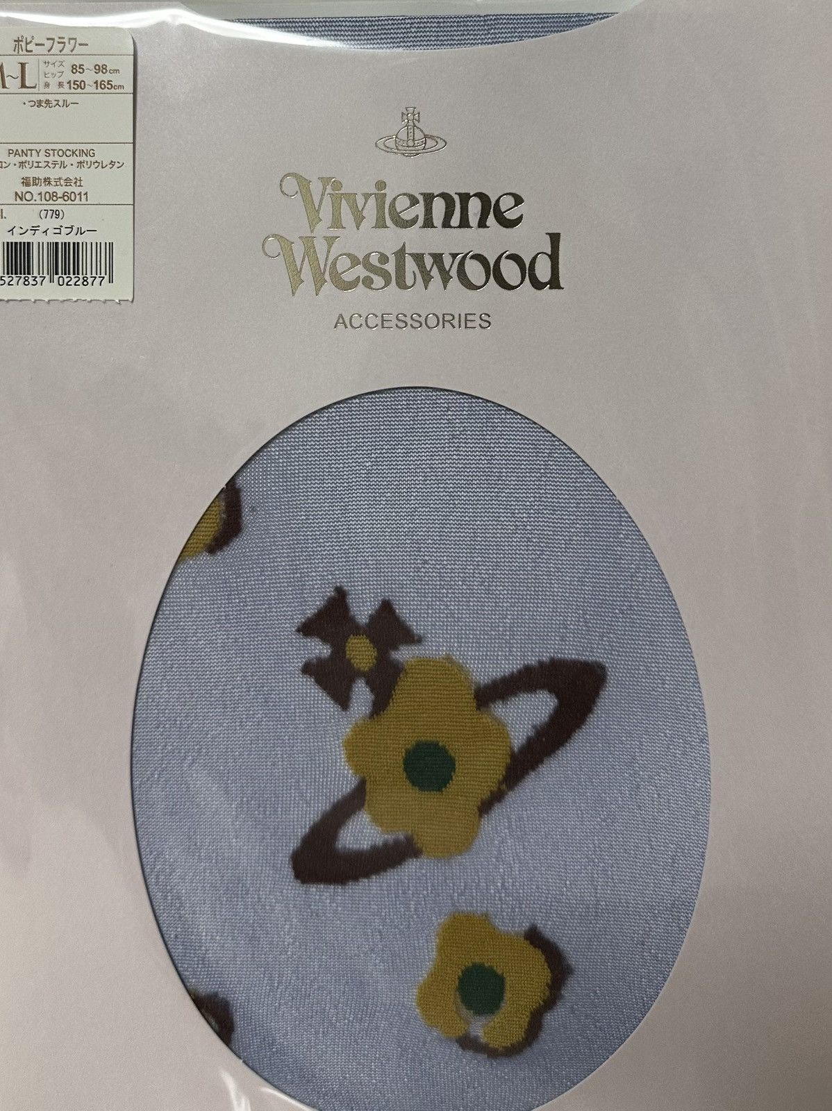 Vivienne Westwood VIVIENNE WESTWOOD Poppy Flower Orb Printed Tights Size 27" / US 4 / IT 40 - 3 Thumbnail