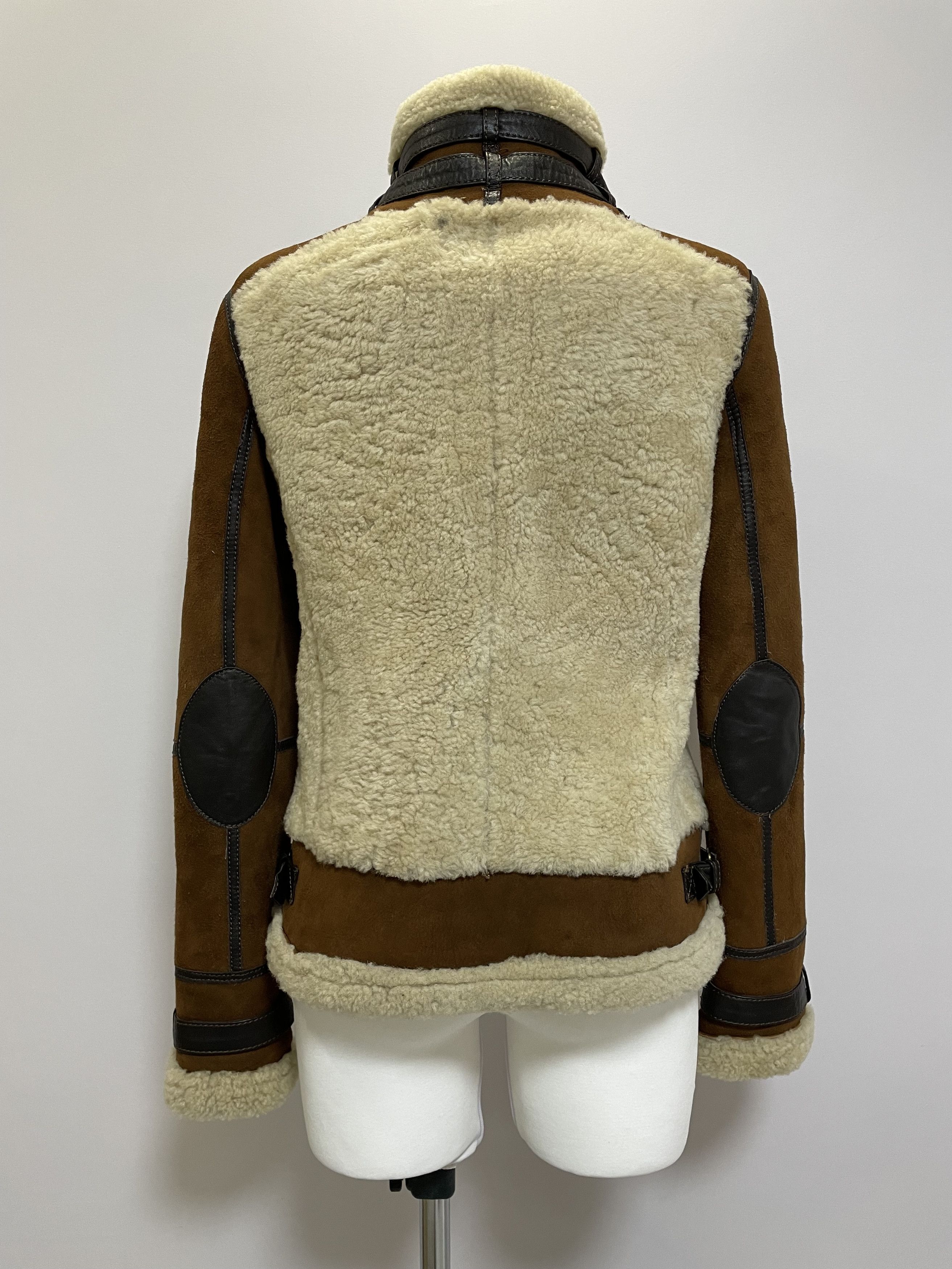 Massimo Dutti MASSIMO DUTTI Aviator Fur Shearling Bomber Jacket Sheepskin Size M / US 6-8 / IT 42-44 - 3 Thumbnail