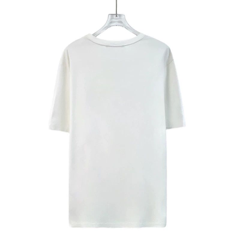 Louis Vuitton Louis Vuitton White logo monogrammed cotton crewneck short Size US XXL / EU 58 / 5 - 2 Thumbnail