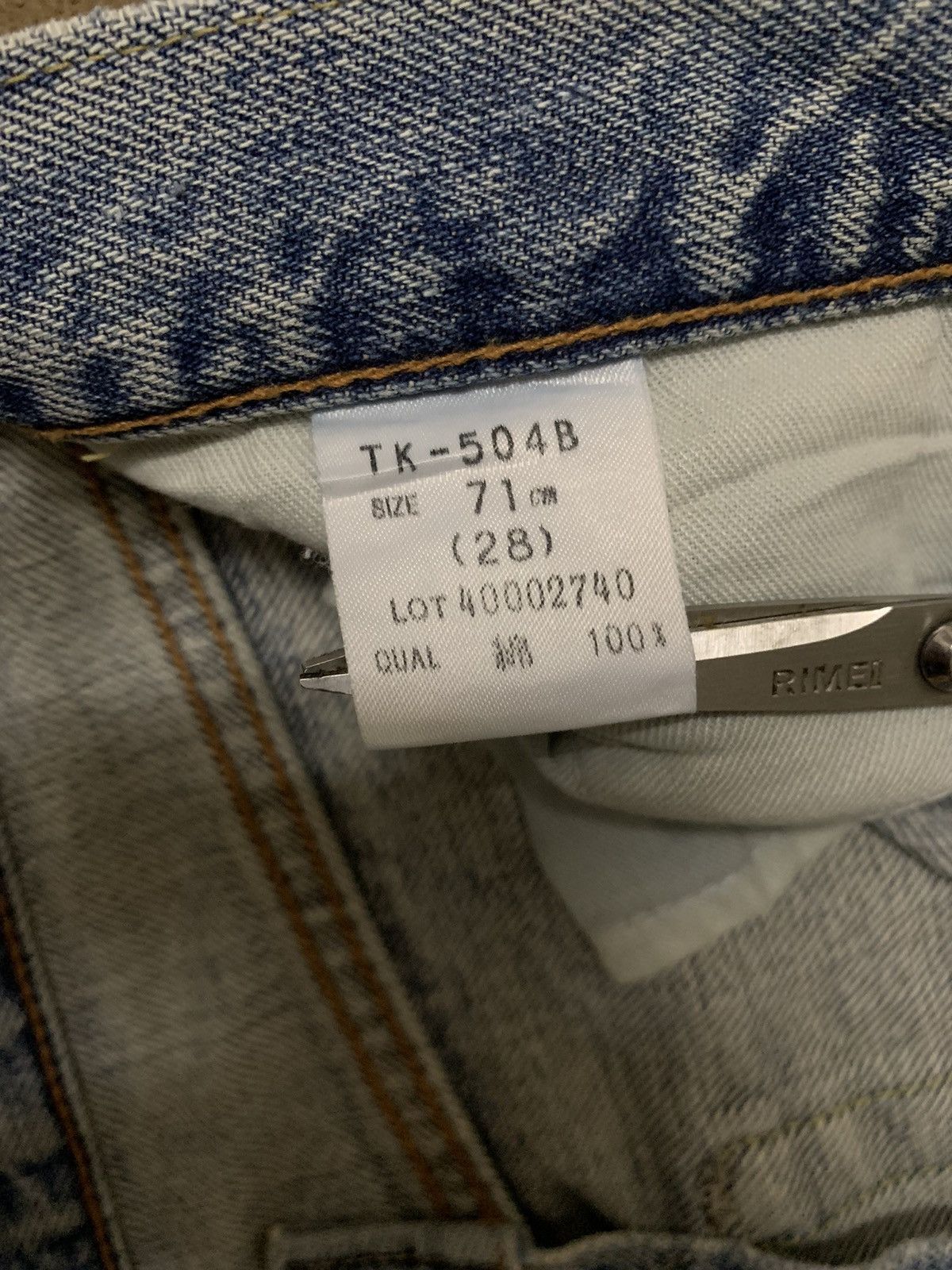 Japanese Brand Vintage 90s Bobson Selvedge Button Fly Loose Straight Jeans Size US 29 - 22 Thumbnail