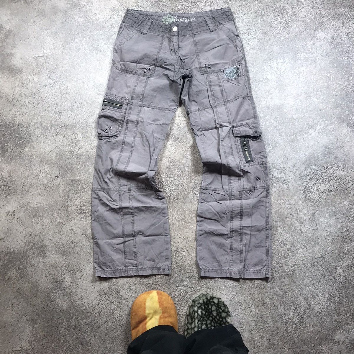 Vintage Vintage Y2K Baggy Cargo Pants Distressed Tactical Streetwear Size 28" / US 6 / IT 42 - 2 Thumbnail