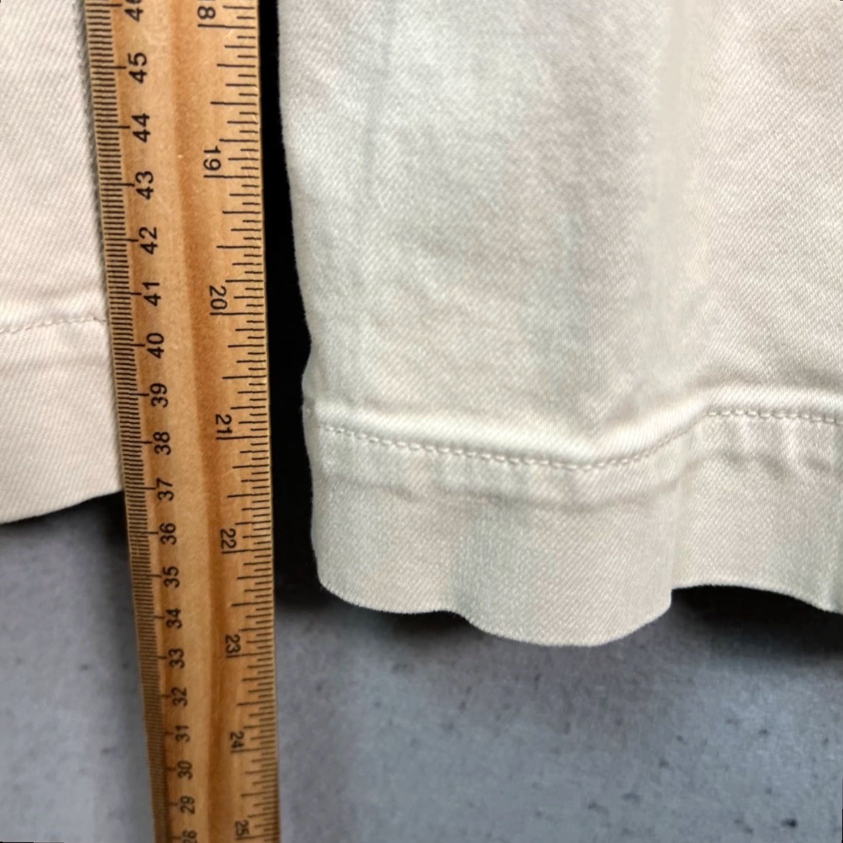 Everlane Everlane Pants Cropped Straight Beige Cotton Blend 2 Womens High Rise Flat Front Zip Inseam 23 in Spring Summer Fall Regular Womens Size 26" / US 2 / IT 38 - 7 Thumbnail