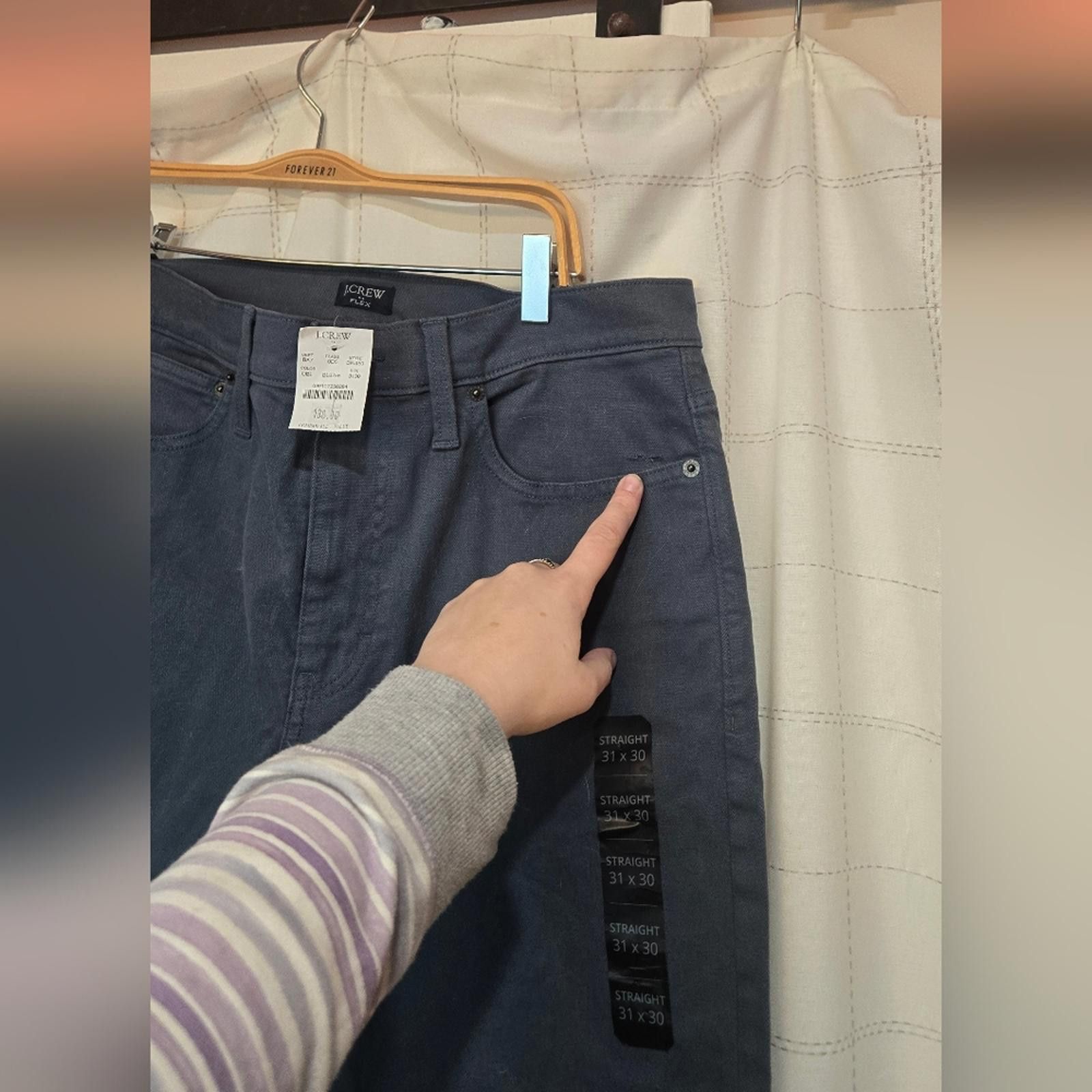 J.Crew J Crew Straight-fit garment-dyed five-pocket pant Size US 31 - 7 Thumbnail